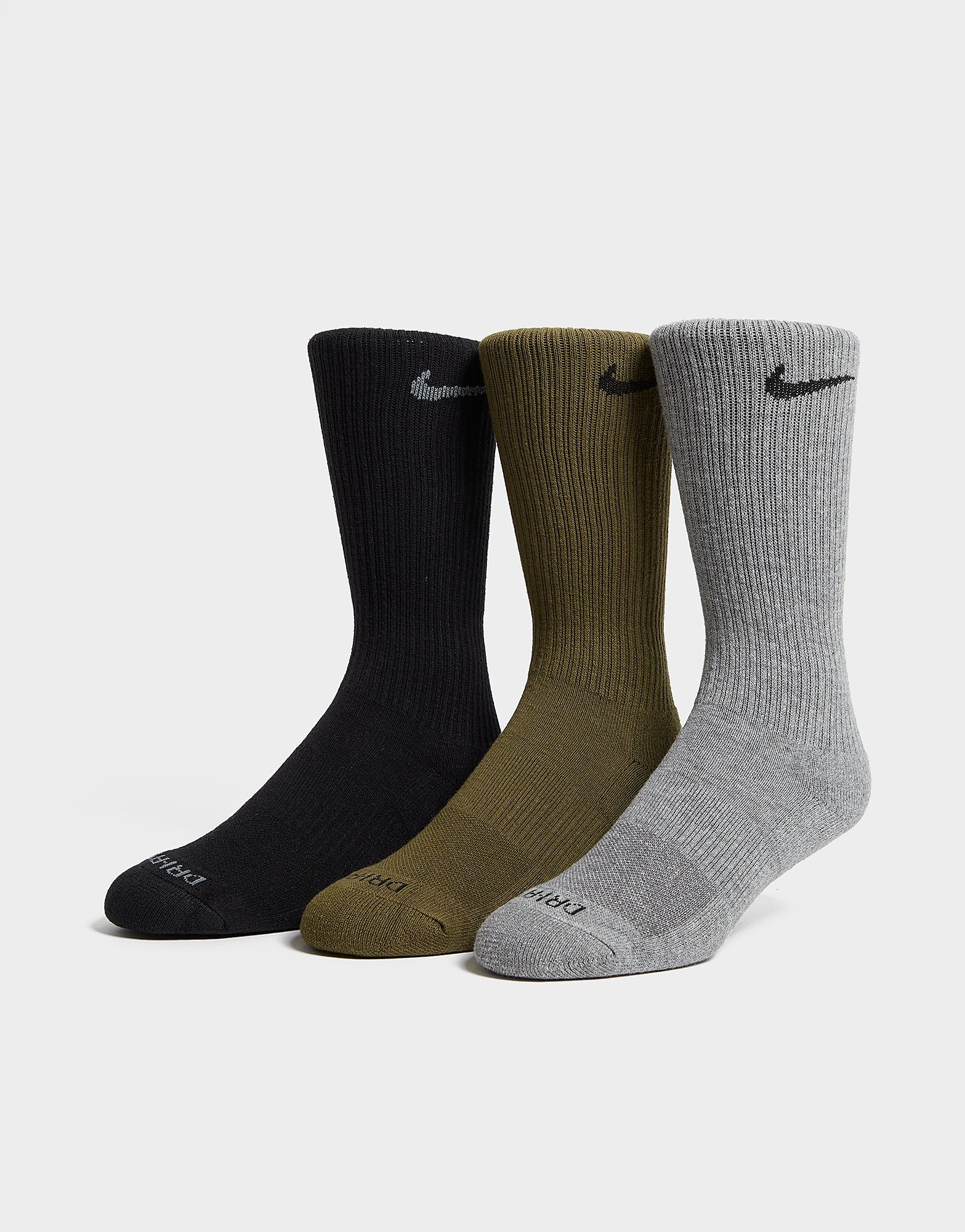 

Nike 3-Pack Everyday Cushioning Crew Training Socks - Green - Mens, Green