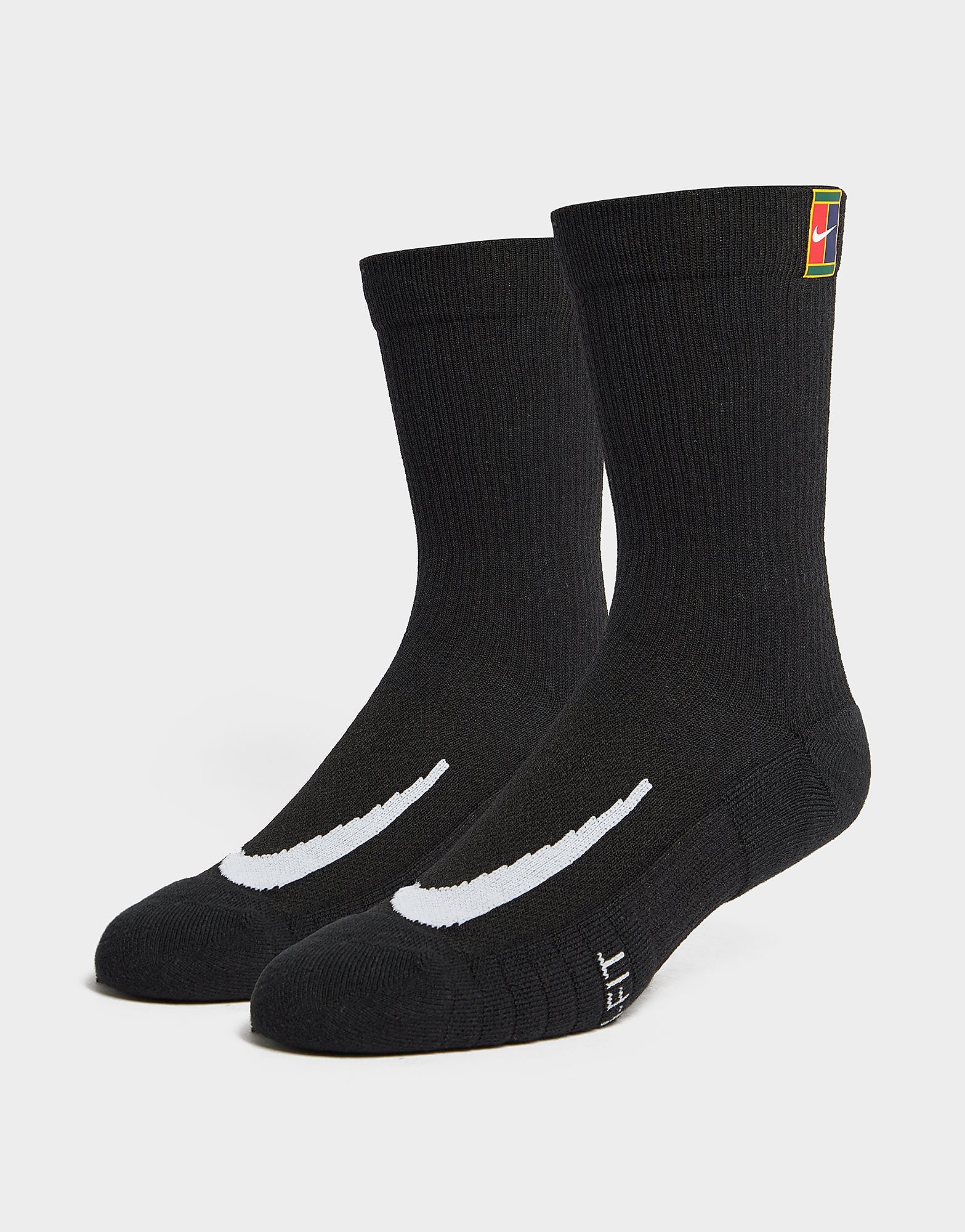 

Nike 2-Pack Crew Court Heritage Socks - Black - Mens, Black
