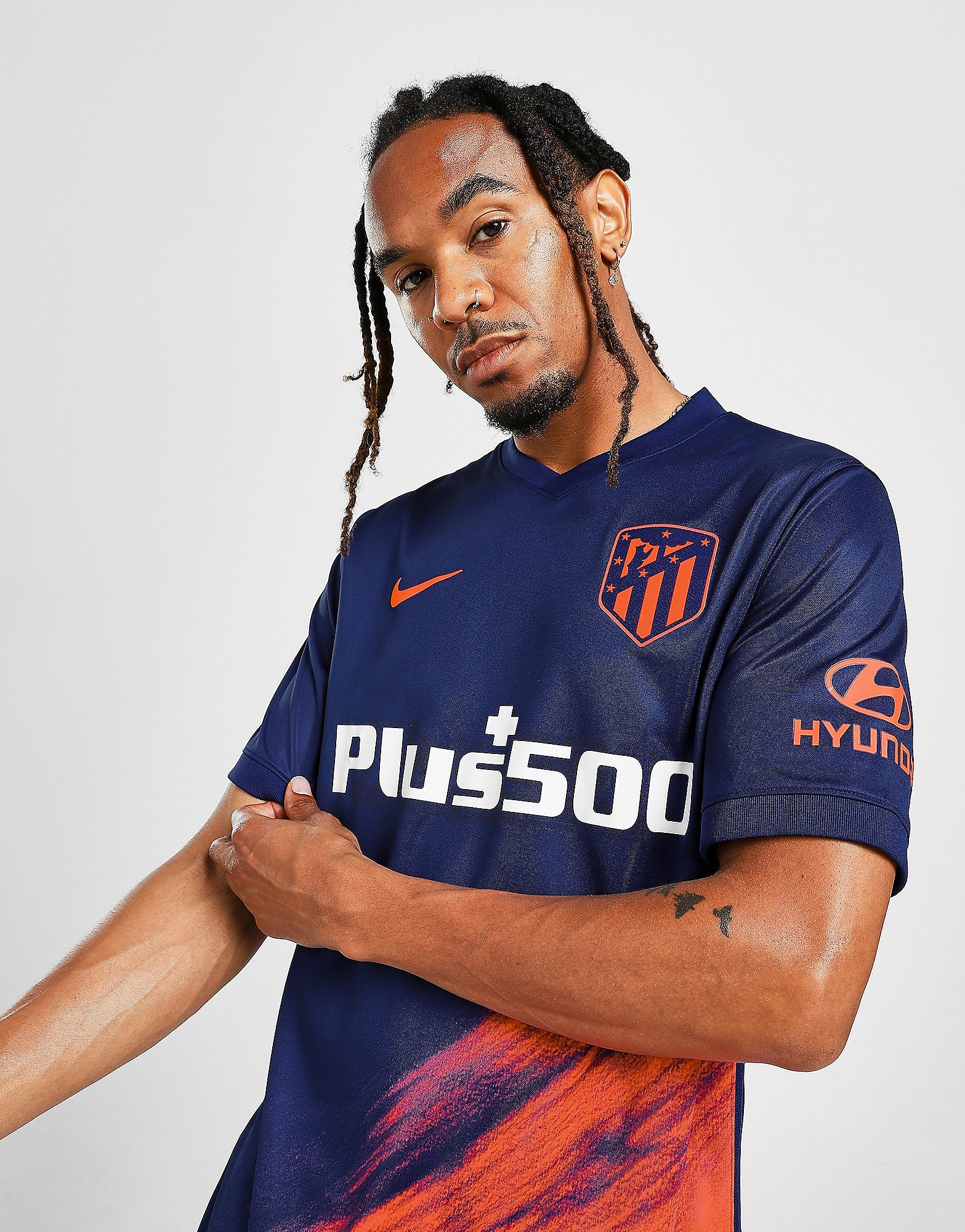 

Nike Atletico Madrid 2021/22 Away Shirt - Loyal Blue/Laser Crimson/Laser Crimson - Mens, Loyal Blue/Laser Crimson/Laser Crimson