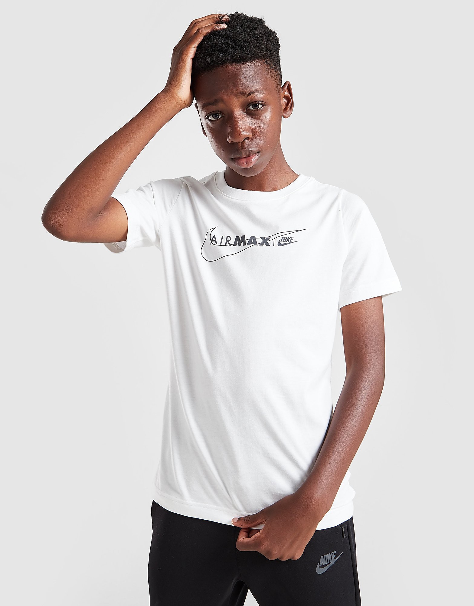 

Nike Air Max Short Sleeve T-Shirt Junior - Only at JD - White - Kids, White