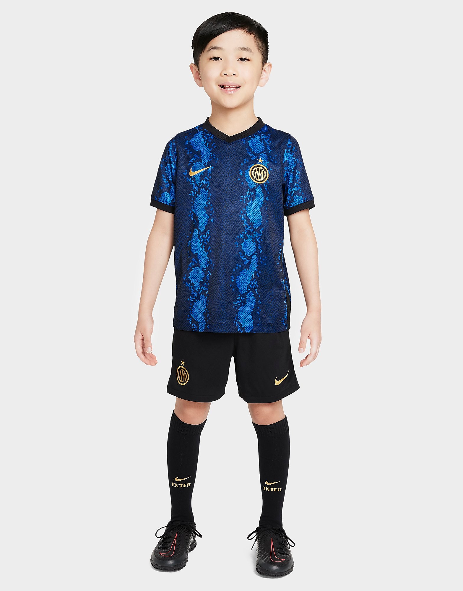 

Nike Inter Milan 2021/22 Home Kit Children - Blue Spark/Truly Gold - Kids, Blue Spark/Truly Gold