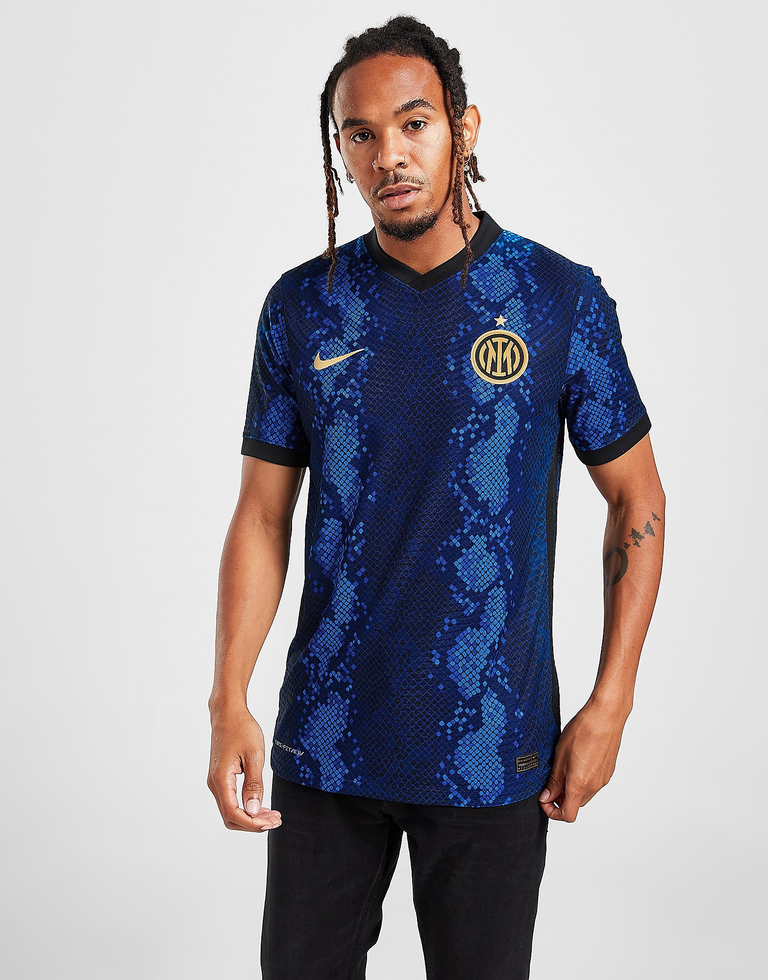 Nike Inter Milan 2021/22 Home Shirt - Blue Spark/Blue Spark/Truly Gold - Mens, Blue Spark/Blue Spark/Truly Gold