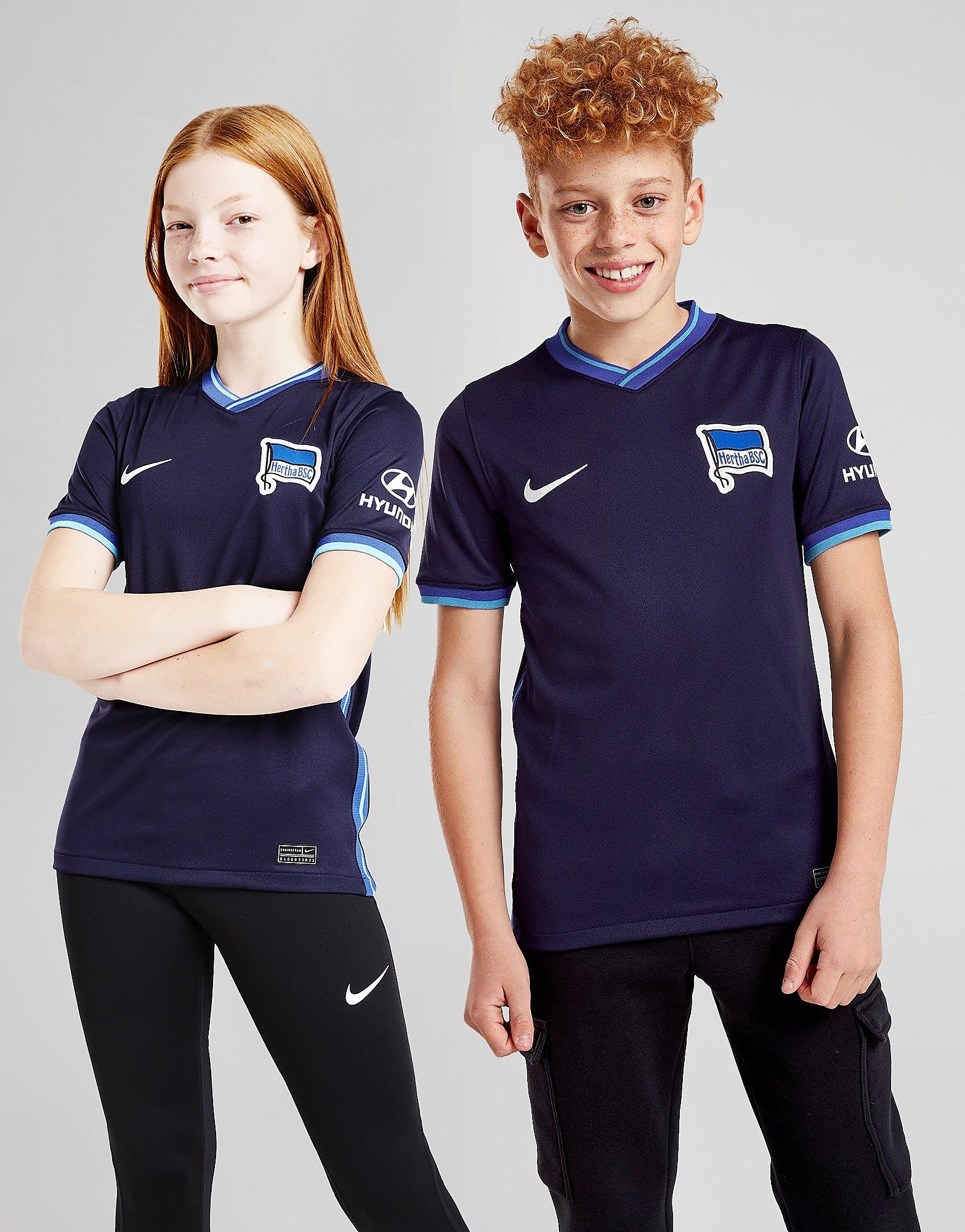 

Nike Hertha BSC 2021/22 Away Shirt Junior - Blackened Blue/White - Kids, Blackened Blue/White