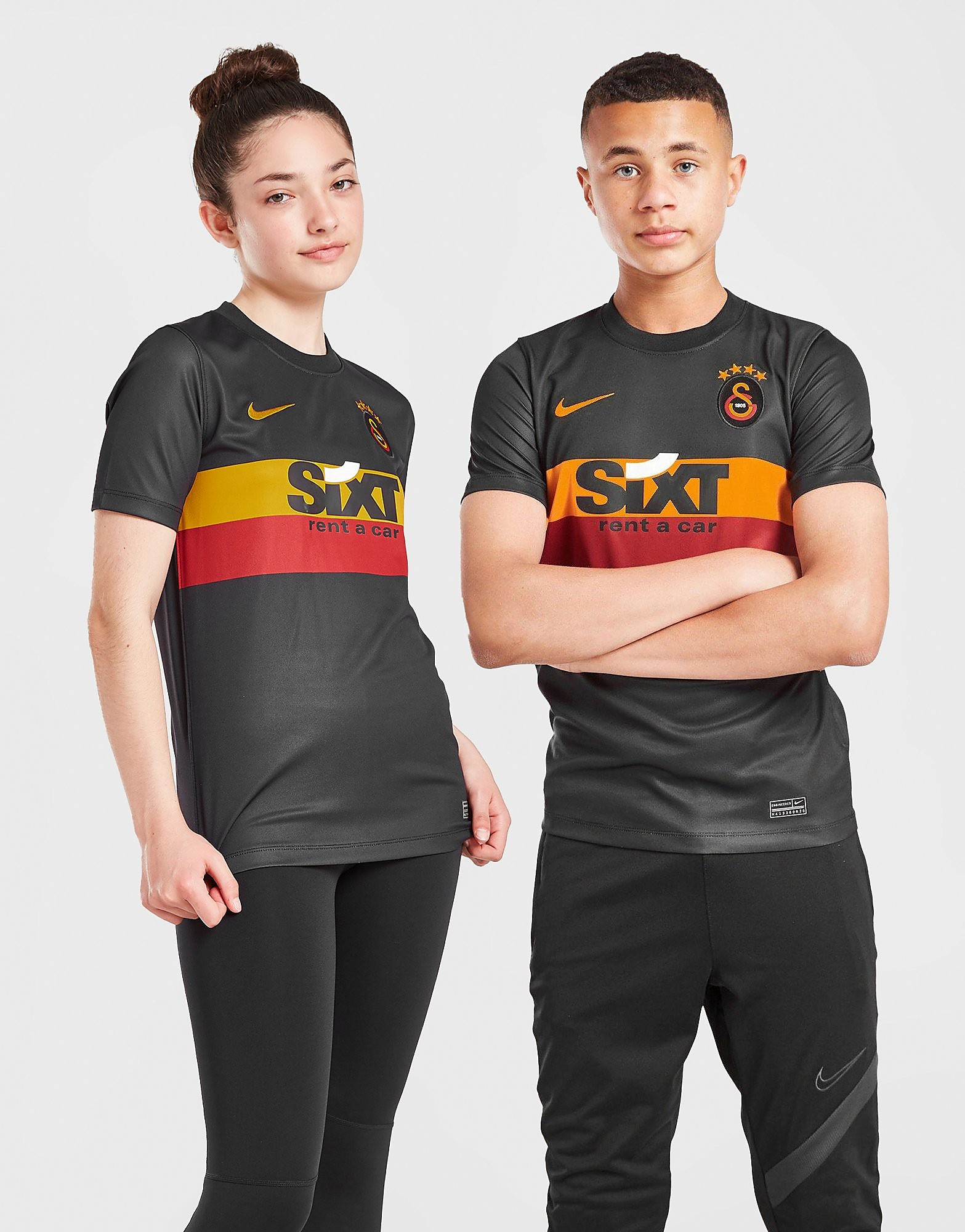 

Nike Galatasary 2021/22 Away Shirt Junior - Black/Vivid Orange - Kids, Black/Vivid Orange
