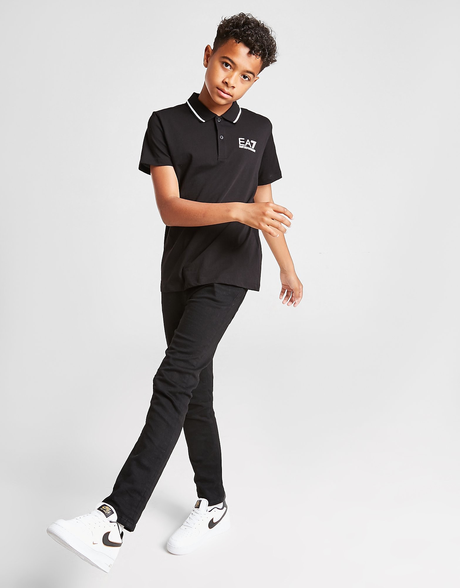 

Emporio Armani EA7 Core Logo Polo Shirt Junior - Black - Kids, Black