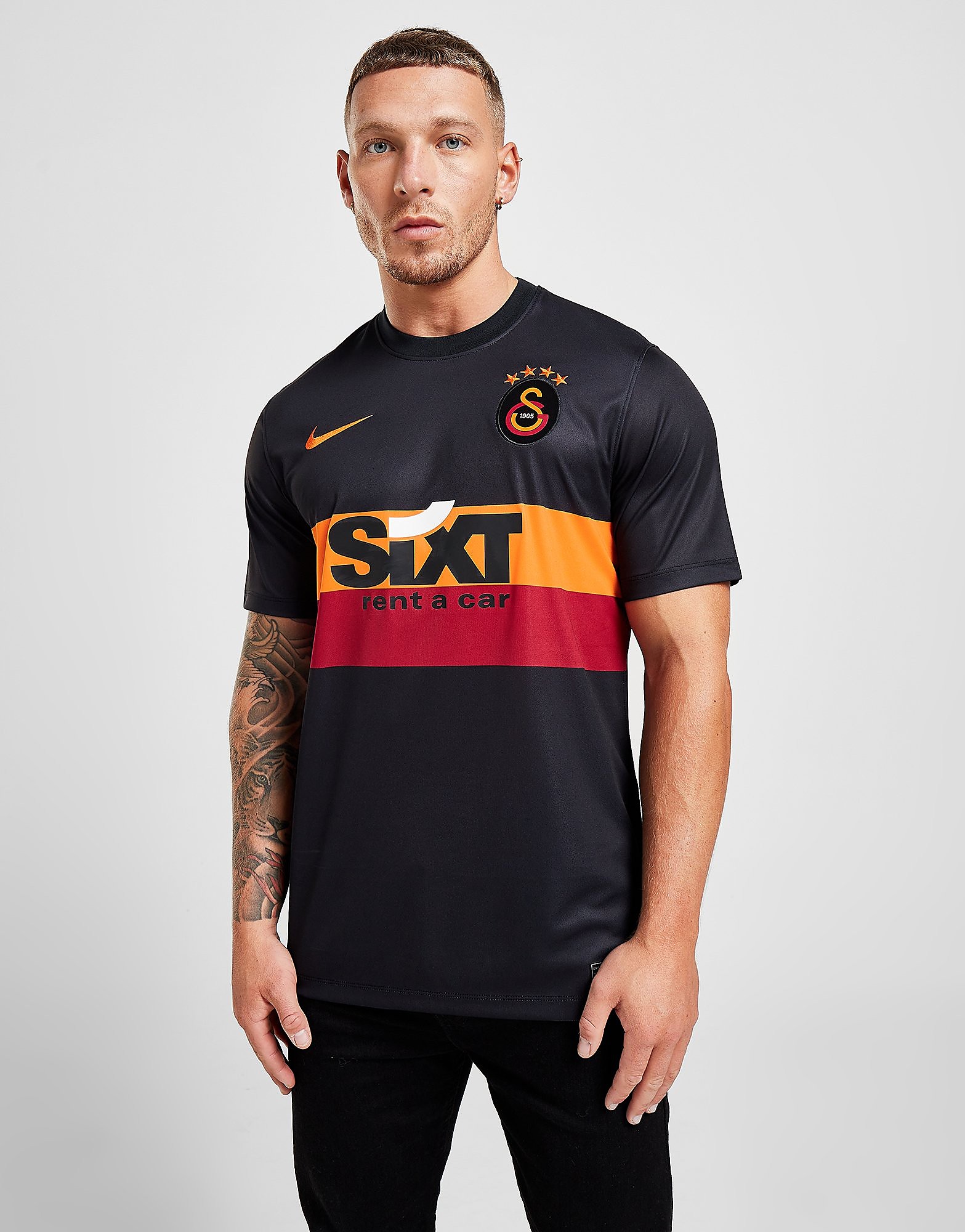 

Nike Galatasaray FC 2021/22 Away Shirt - Black/Vivid Orange - Mens, Black/Vivid Orange