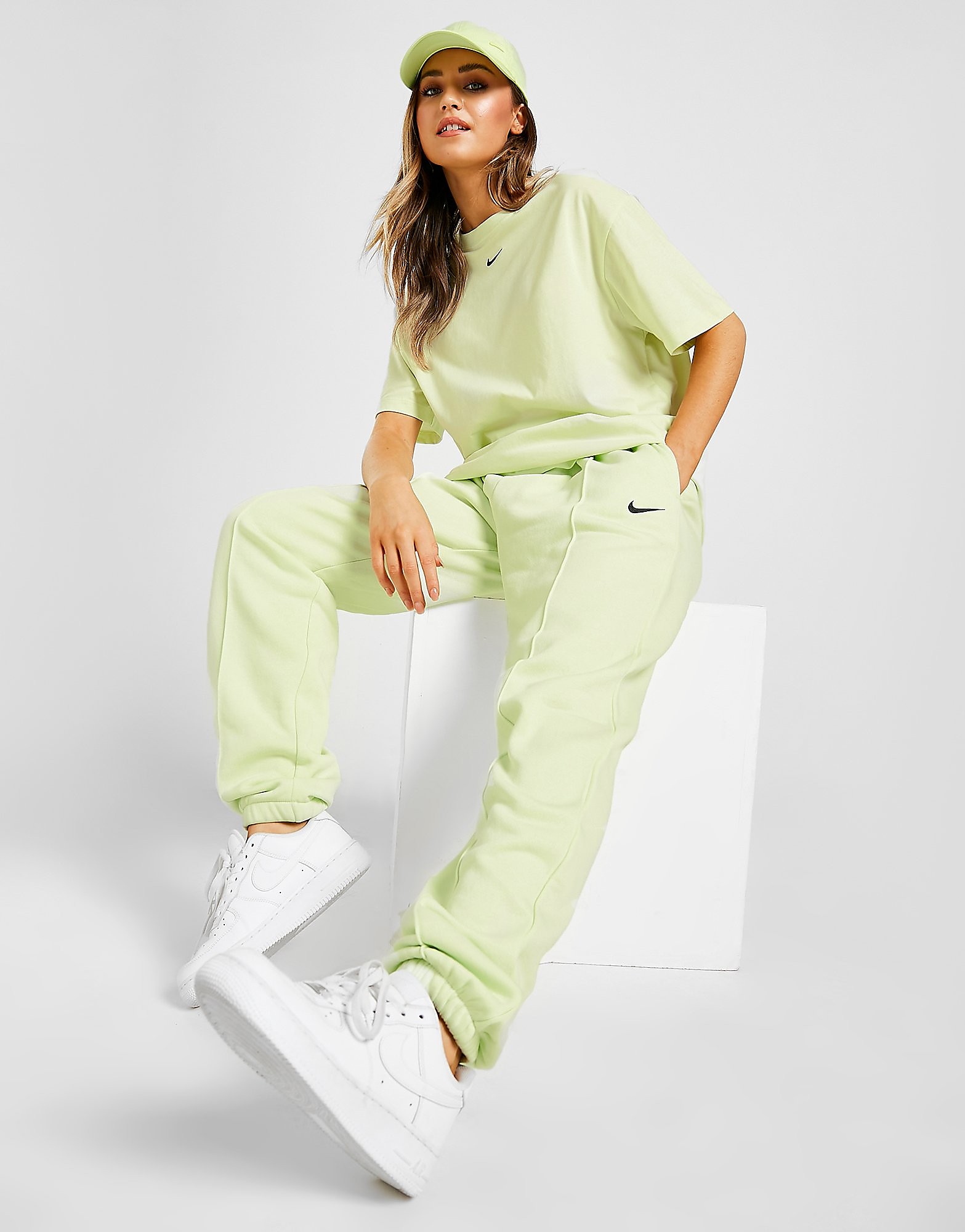 

Nike Essential Fleece Joggers - Lime Ice/Black - Womens, Lime Ice/Black