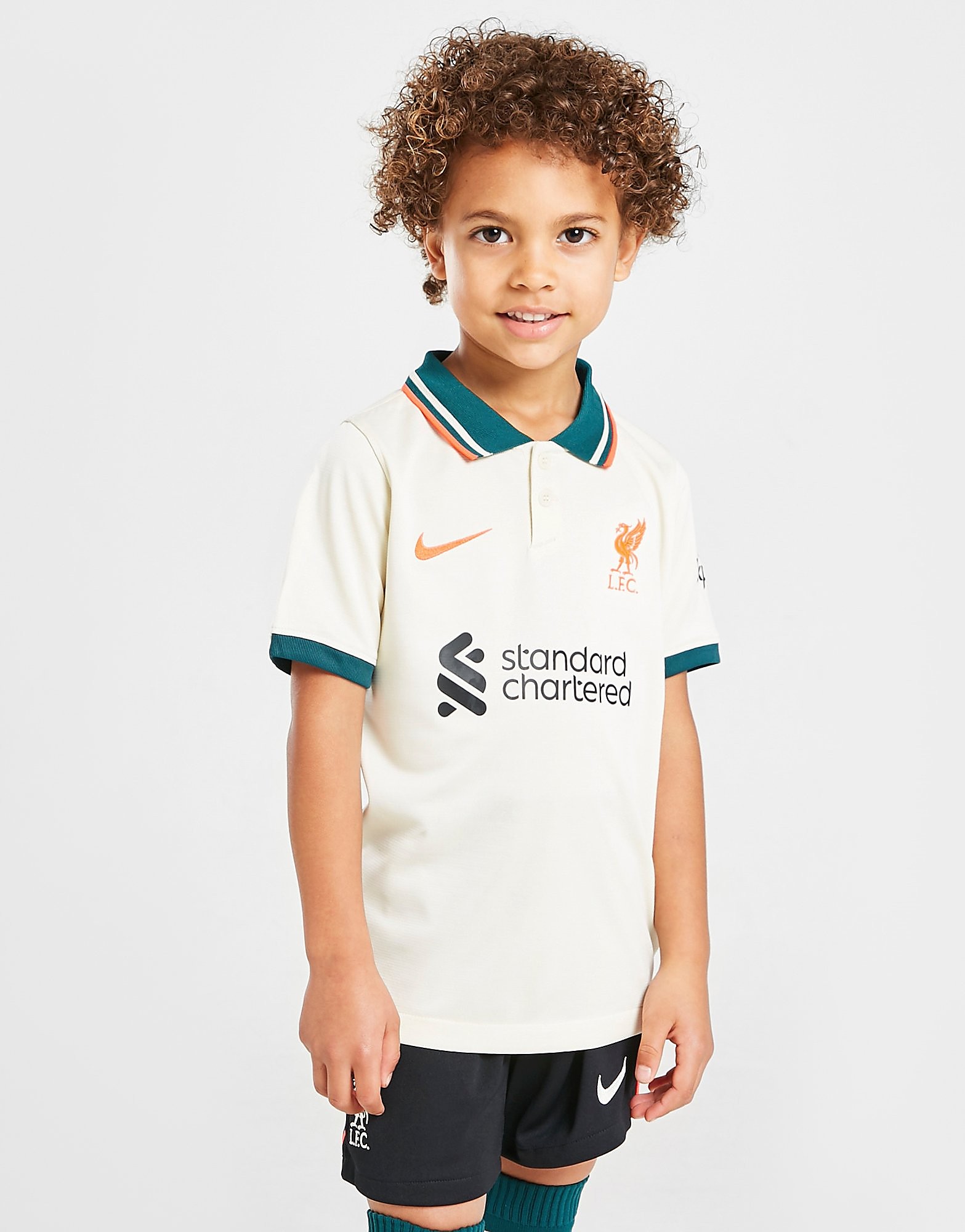

Nike Liverpool FC 2021/22 Away Kit Children - Pale Ivory/Fossil/Bright Crimson - Kids, Pale Ivory/Fossil/Bright Crimson
