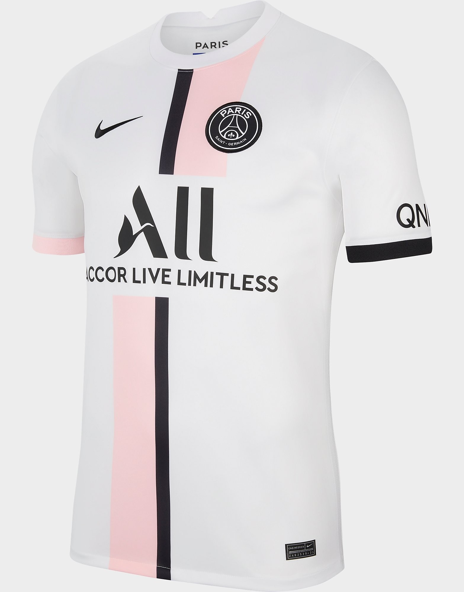

Nike Paris Saint Germain 2021/22 Away Shirt - White/Arctic Punch/Black - Mens, White/Arctic Punch/Black