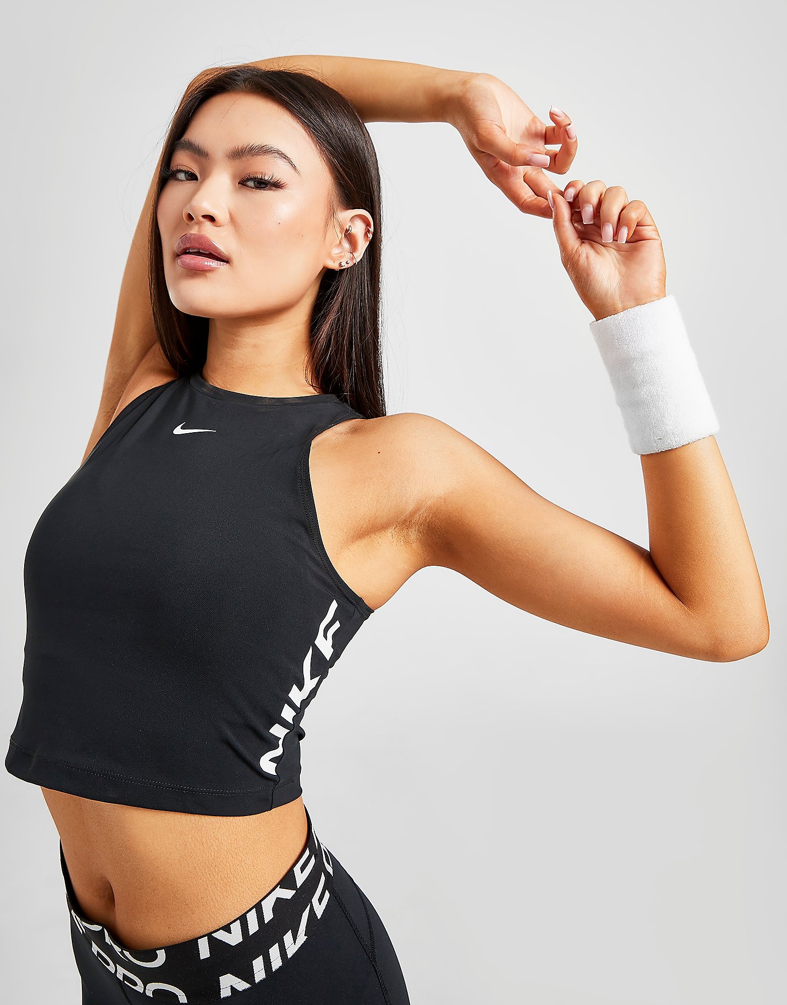 

Nike Training Pro Graphic Tank Top - Black/White - Womens, Black/White