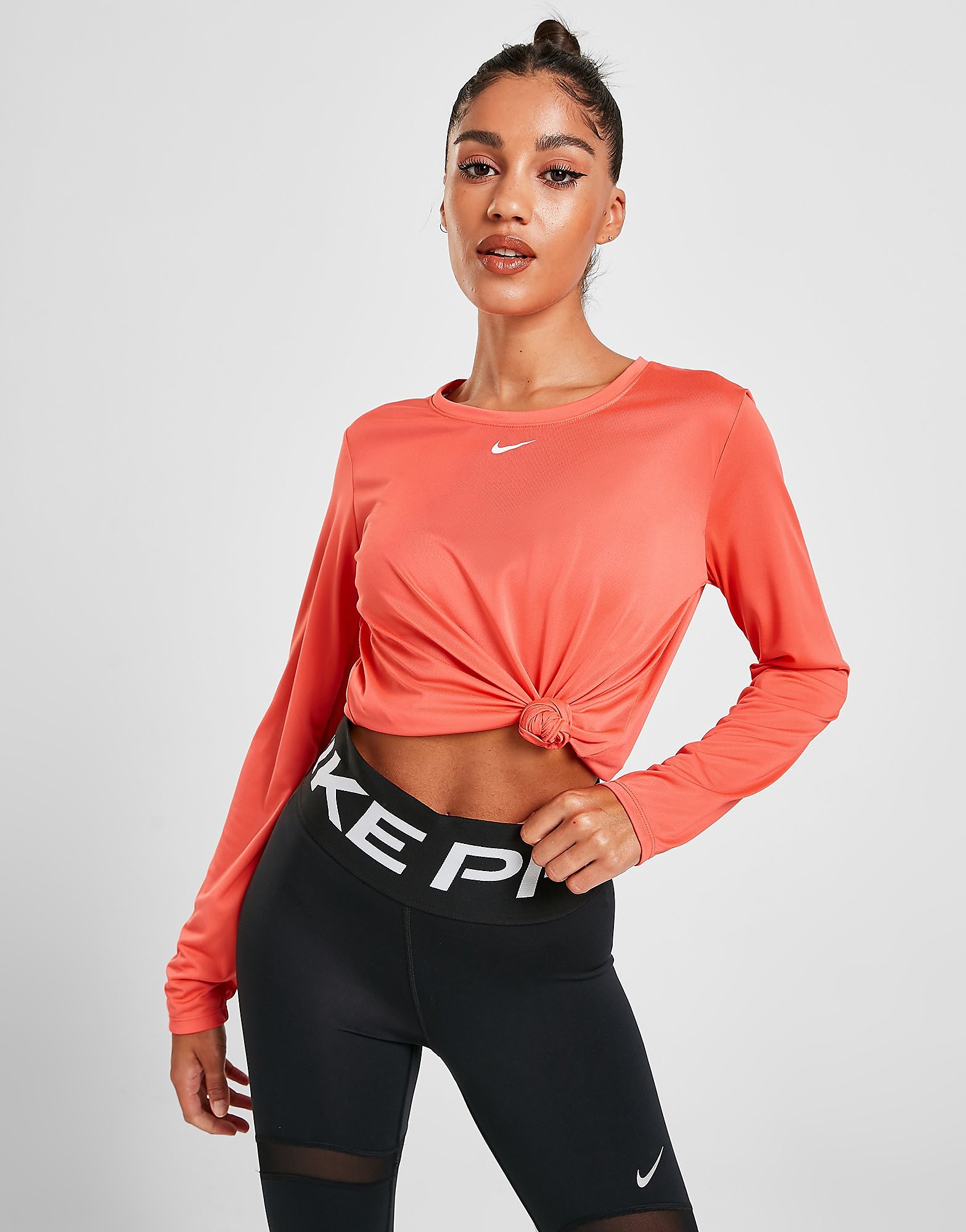 

Nike Training One Long Sleeve Top - Magic Ember/White - Womens, Magic Ember/White