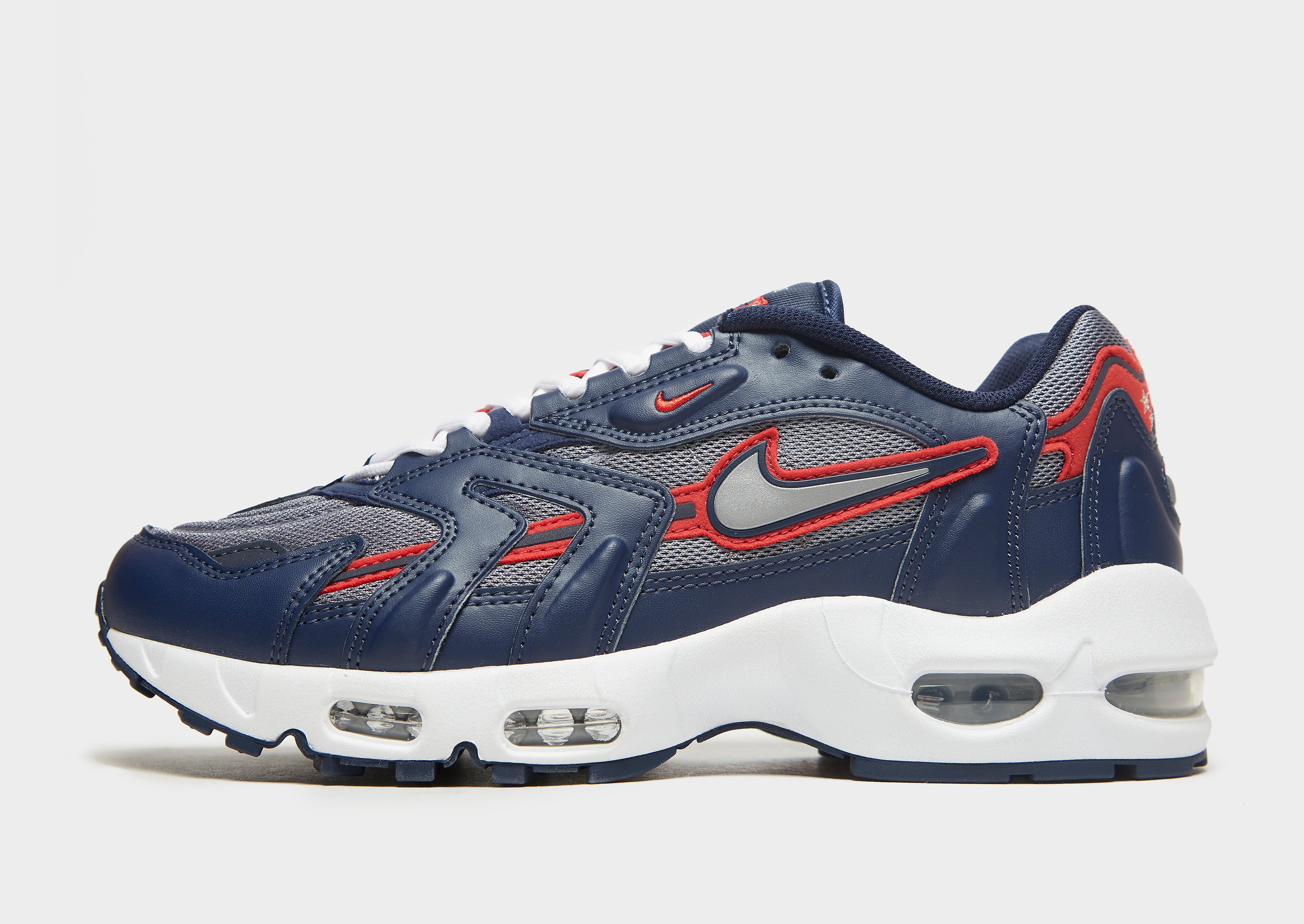 

Nike Air Max 96 II OG - Midnight Navy/Cool Grey/University Red/Metallic Silver/Red - Mens, Midnight Navy/Cool Grey/University Red/Metallic Silver/Red