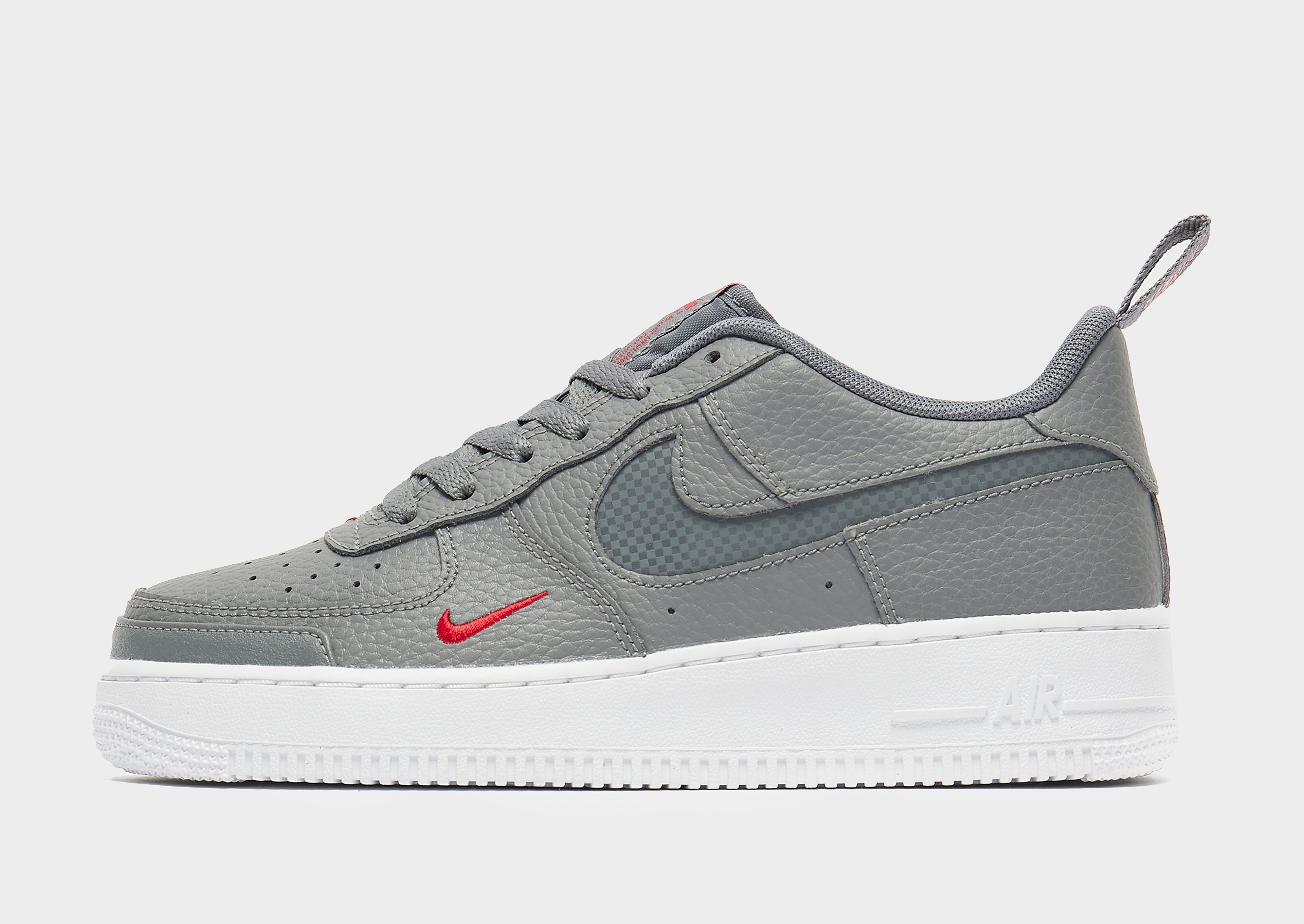 

Nike Air Force 1 Low Junior - Only at JD - Smoke Grey/University Red/White/Smoke Grey - Kids, Smoke Grey/University Red/White/Smoke Grey