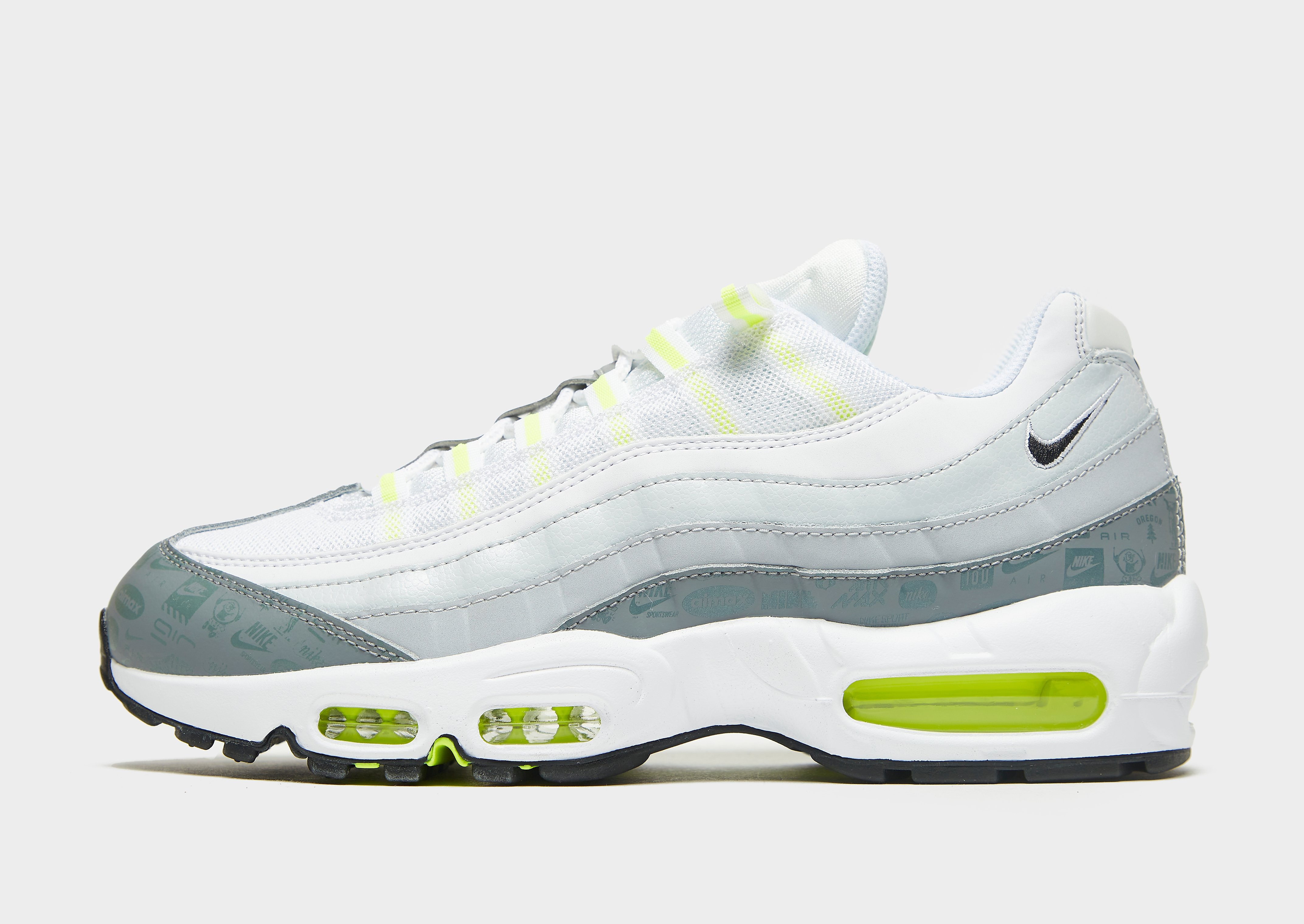 

Nike Air Max 95 - White/Cool Grey/Wolf Grey/Black/White - Mens, White/Cool Grey/Wolf Grey/Black/White