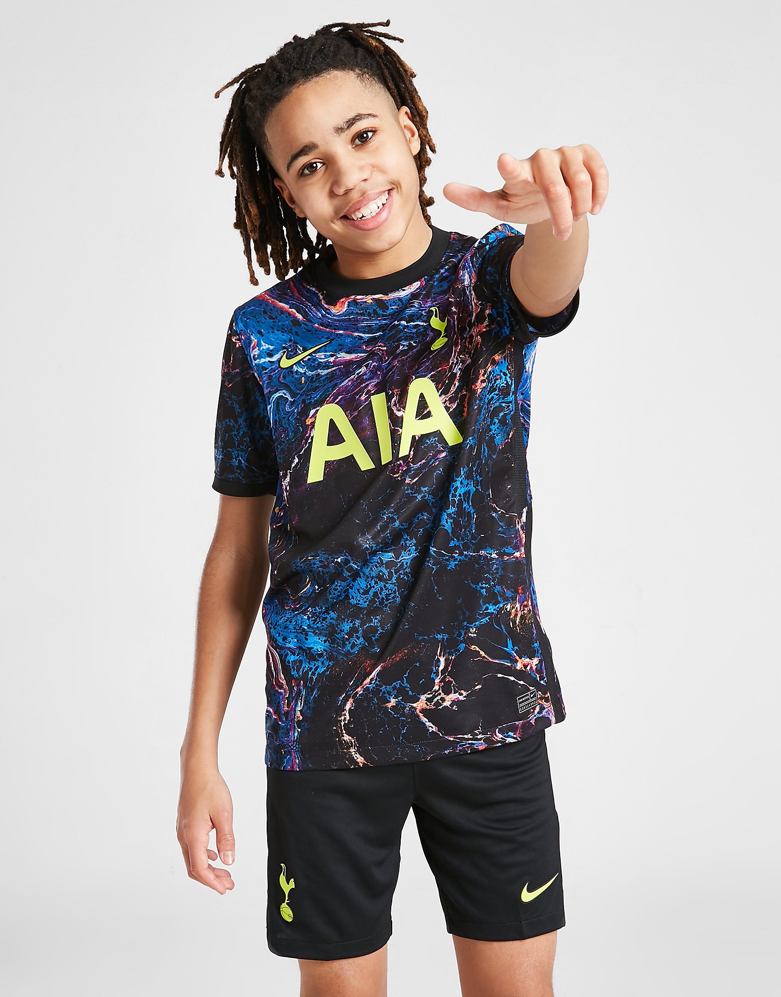 

Nike Tottenham Hotspur FC 2021/22 Away Shorts Junior - Black/Venom Green - Kids, Black/Venom Green