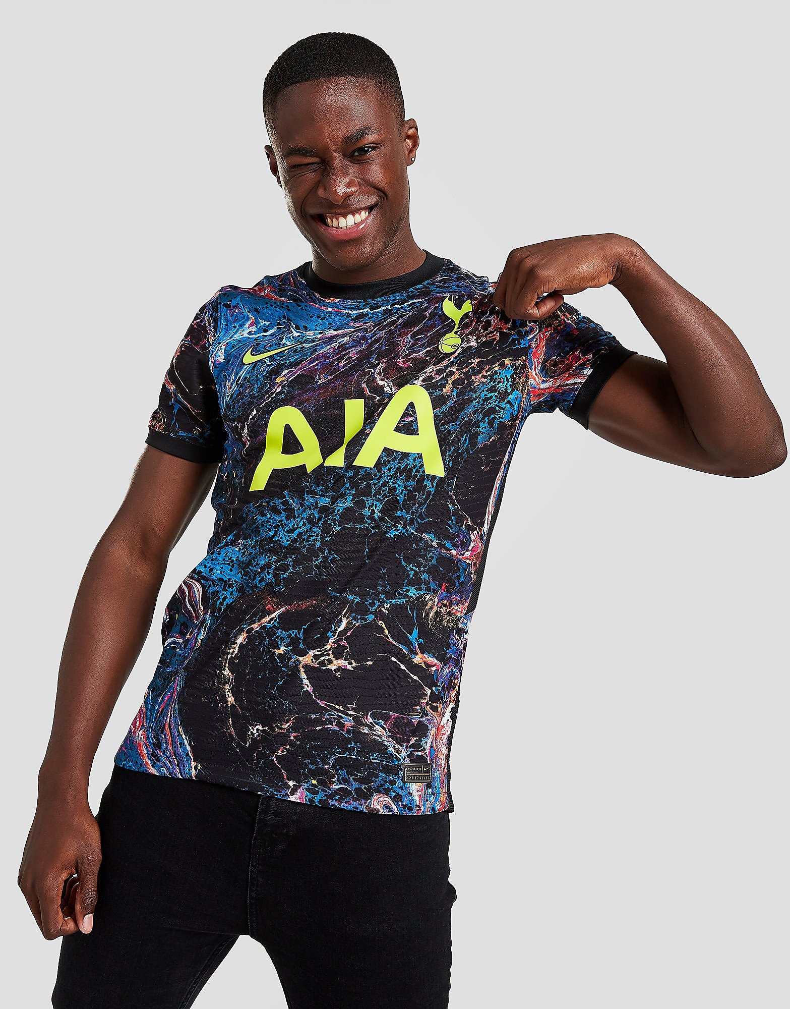 

Nike Tottenham Hotspur FC 2021/22 Match Away Shirt - Black/Black/Venom Green - Mens, Black/Black/Venom Green