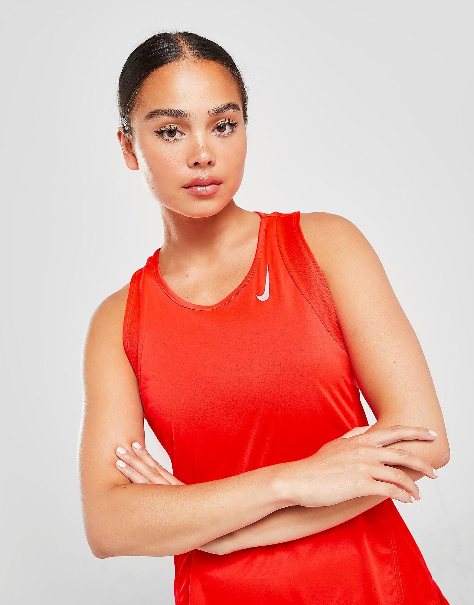 

Nike Running Raceday Singlet Tank Top - Red - Womens, Red