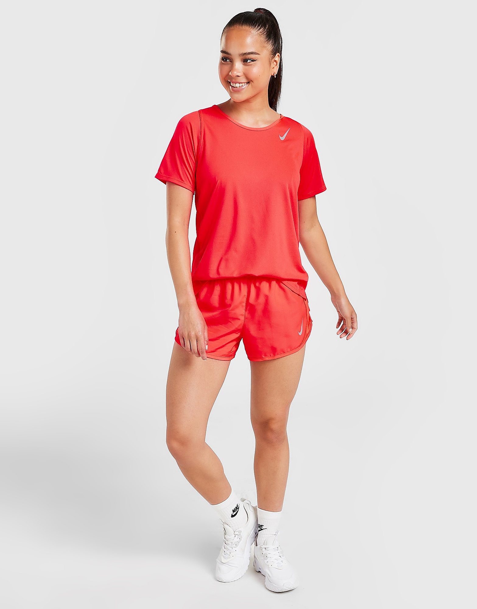 

Nike Running Race Short Sleeve T-Shirt - Red - Womens, Red