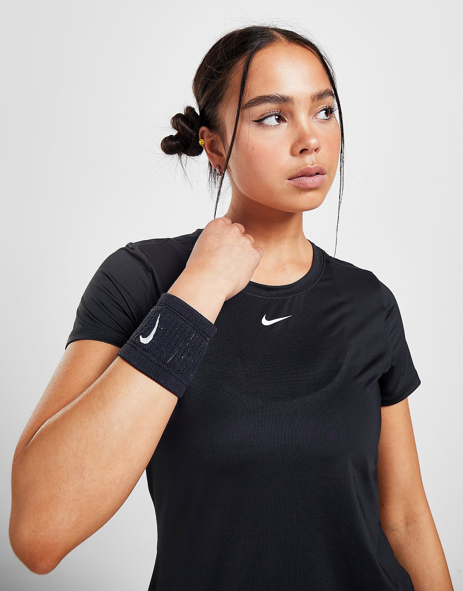 

Nike Training One Slim Fit Top - Black/White - Womens, Black/White
