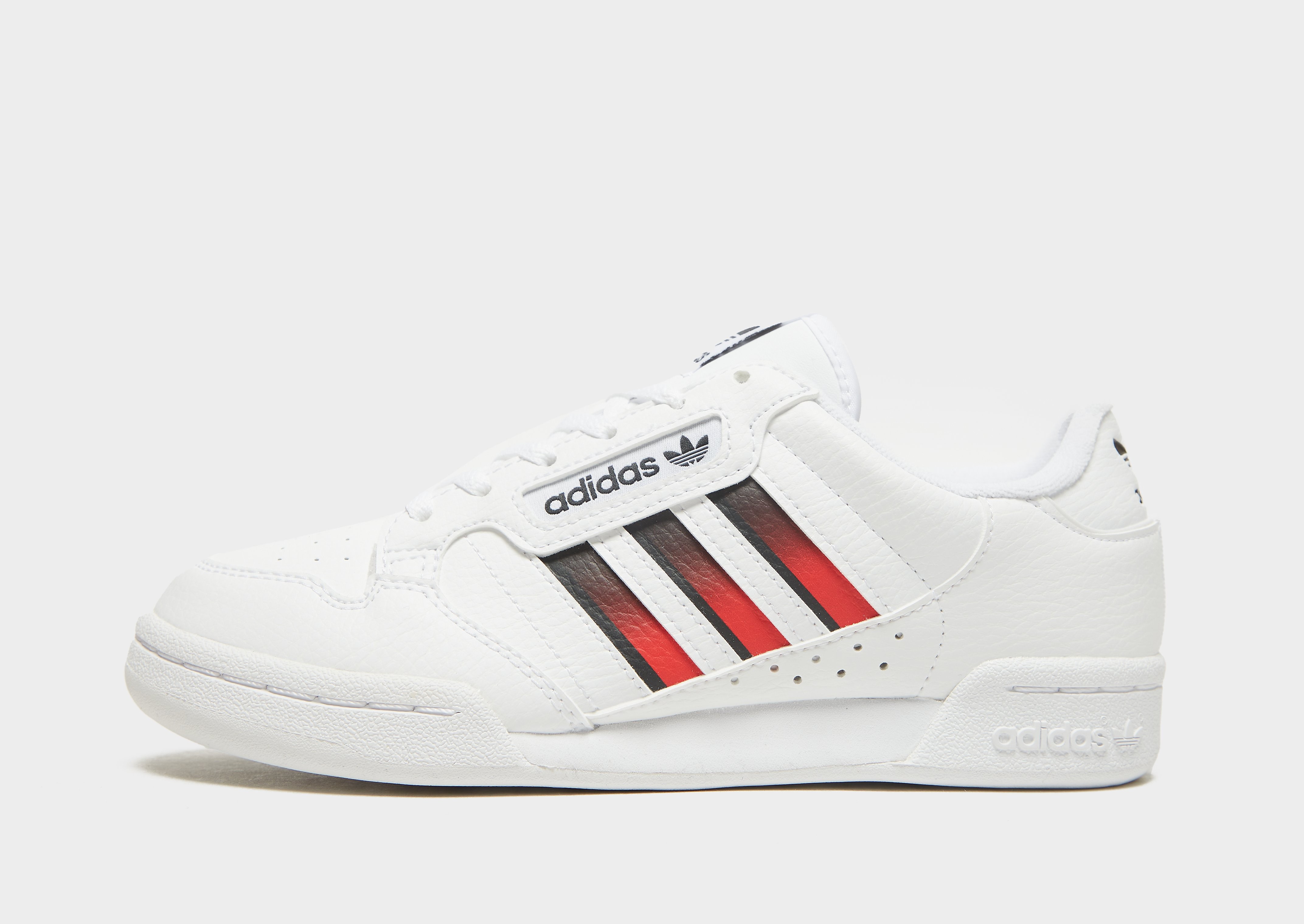 adidas Originals Continental 80 Stripes Junior - Only at JD - WHITE - Kids, WHITE