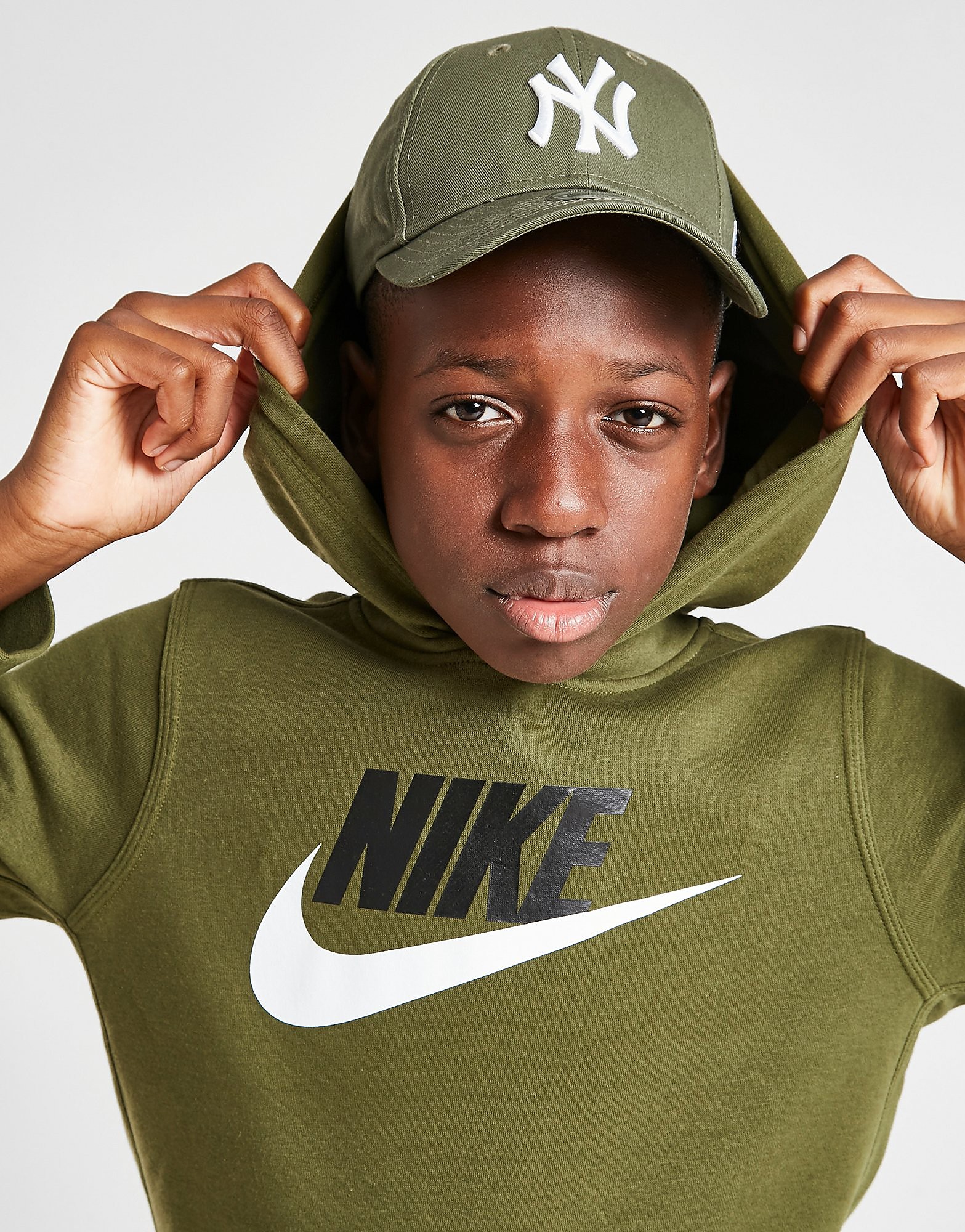 

Nike Fleece Overhead Hoodie Junior - Rough Green - Kids, Rough Green