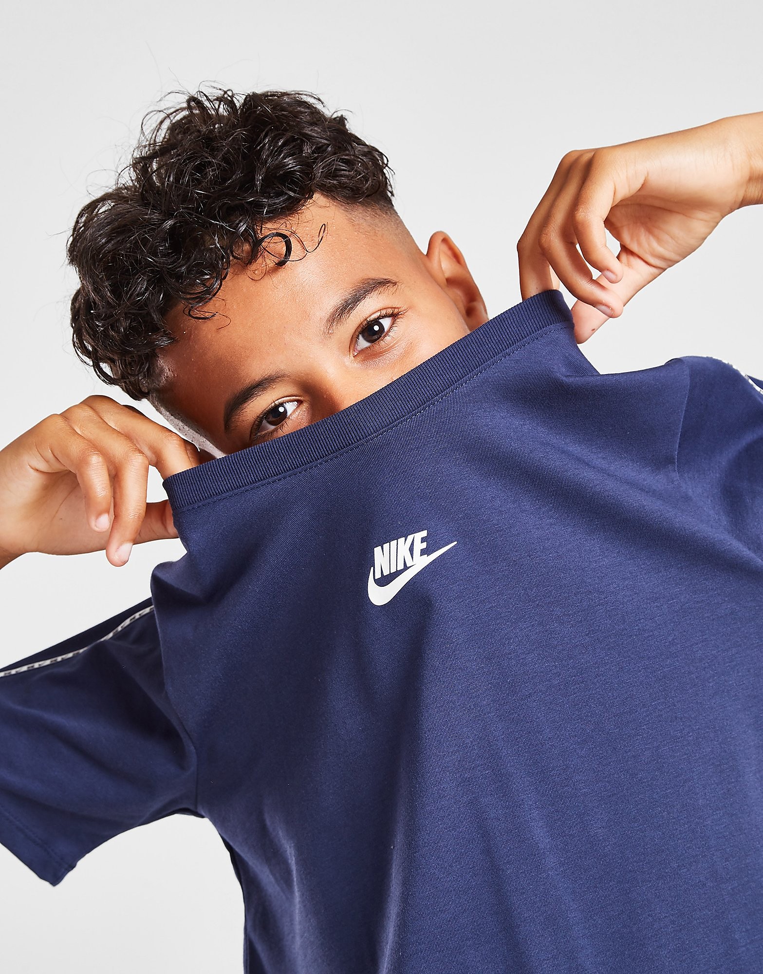 

Nike Tape T-Shirt Junior - Midnight Navy/Midnight Navy/White - Kids, Midnight Navy/Midnight Navy/White