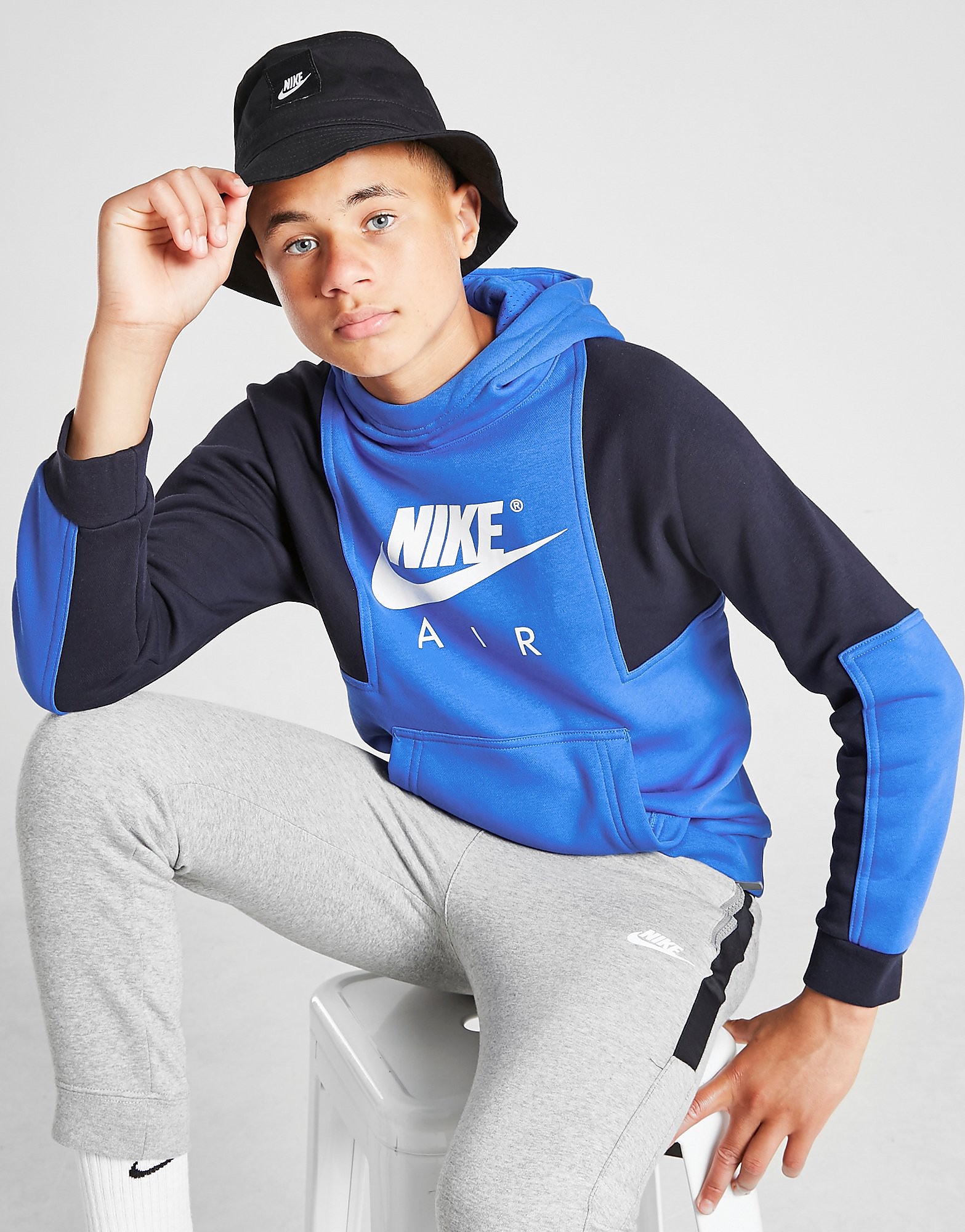 

Nike Air Pullover Hoodie Junior - Signal Blue/Dark Obsidian/White - Kids, Signal Blue/Dark Obsidian/White