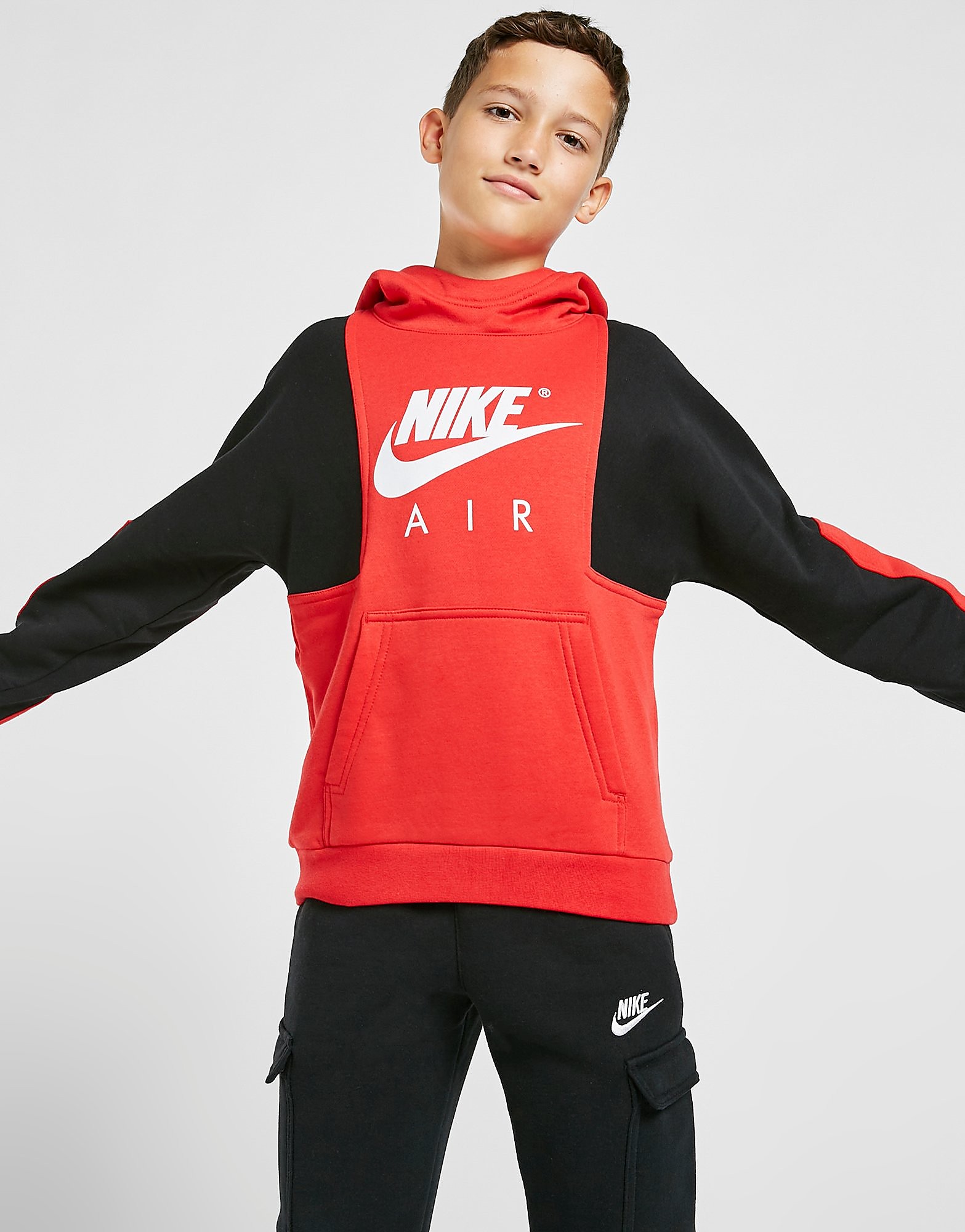 

Nike Air Pullover Hoodie Junior - University Red/Black/White - Kids, University Red/Black/White