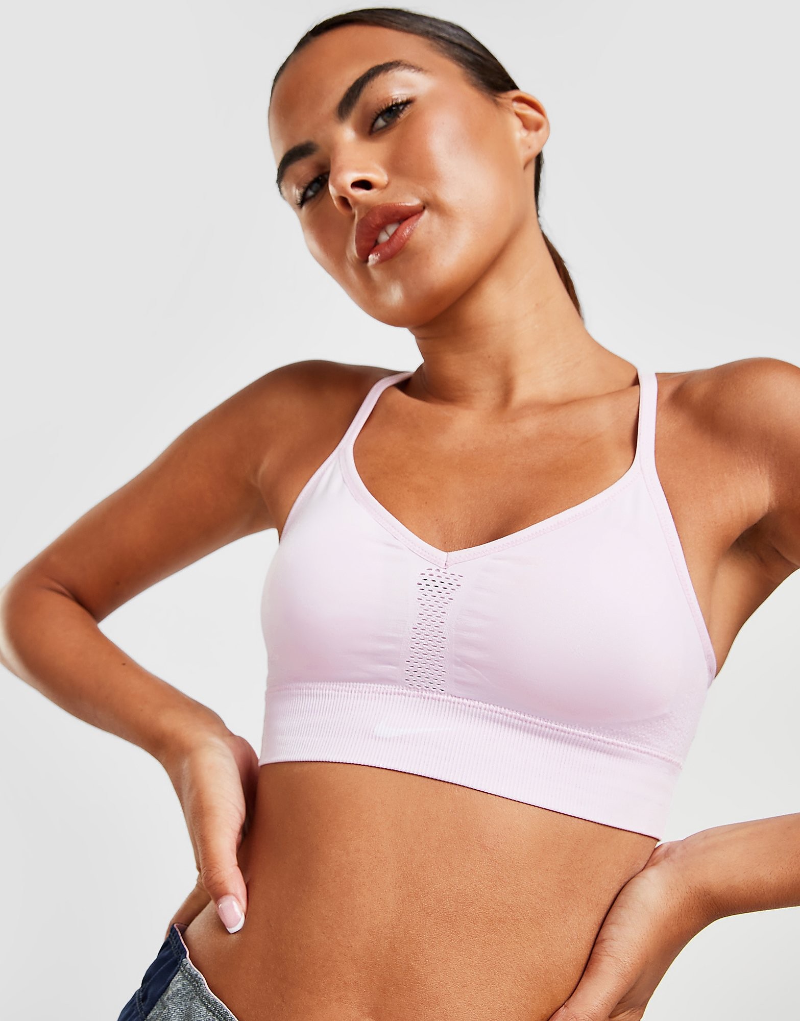 

Nike Training Seamless Sports Bra - Regal Pink/White - Womens, Regal Pink/White