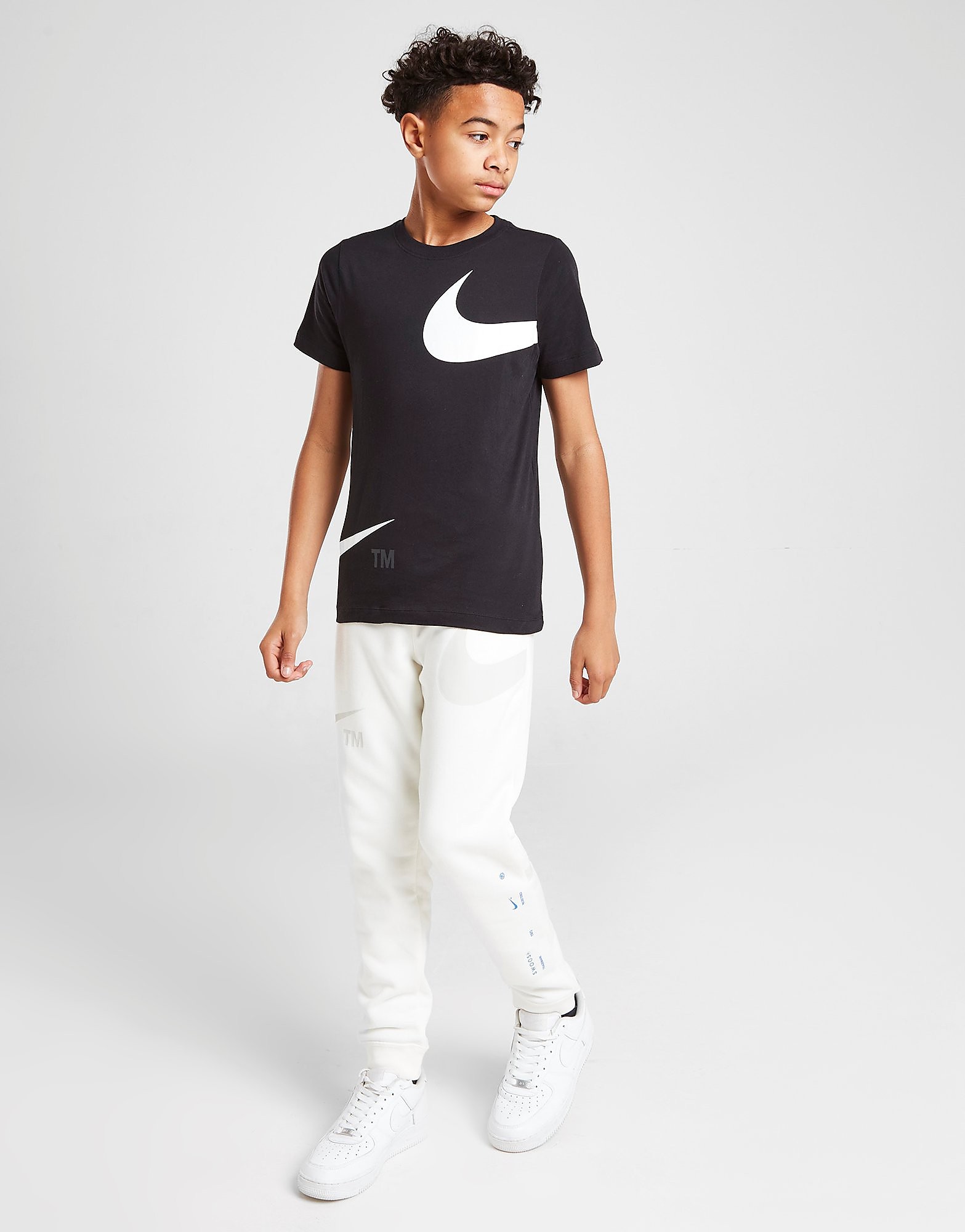 

Nike Swoosh Fleece Joggers Junior - Sail/Light Bone - Kids, Sail/Light Bone
