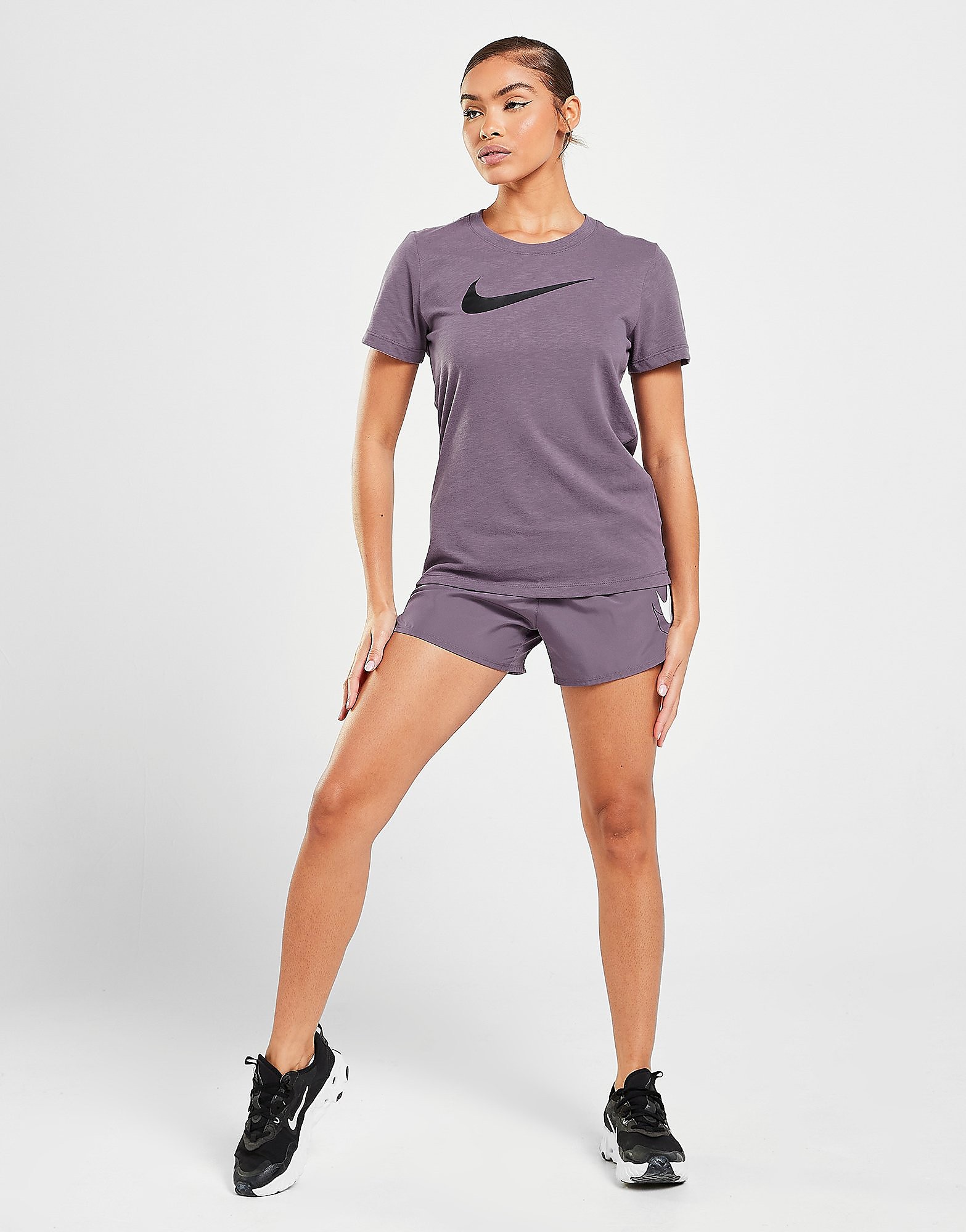 

Nike Training Dri-FIT Swoosh T-Shirt - Amethyst Smoke/Amethyst Smoke - Womens, Amethyst Smoke/Amethyst Smoke