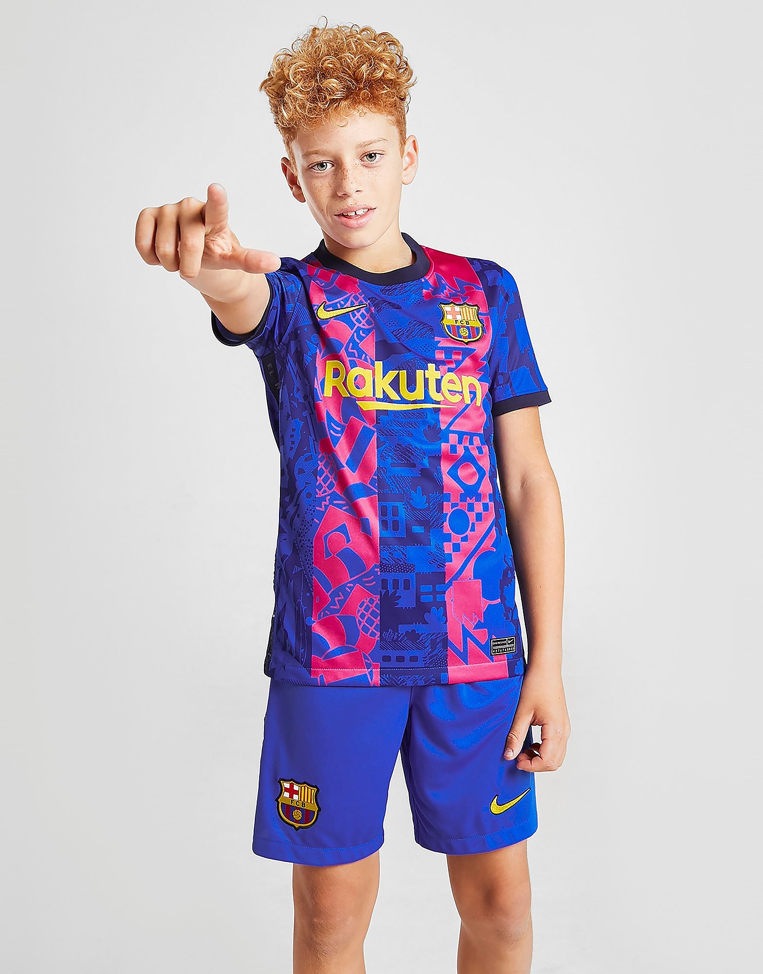 

Nike FC Barcelona 2020/21 Third Shorts Junior - Hyper Royal/Varsity Maize - Kids, Hyper Royal/Varsity Maize