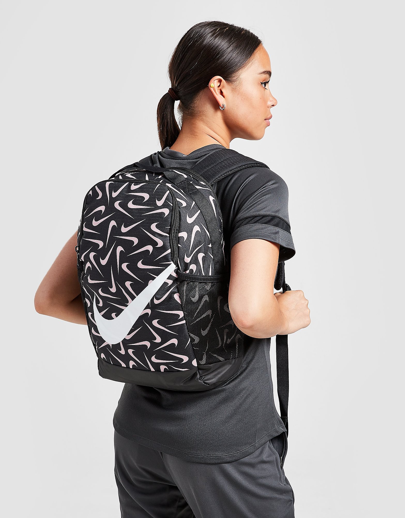

Nike Brasilia Backpack - Black/Pink/White - Kids, Black/Pink/White