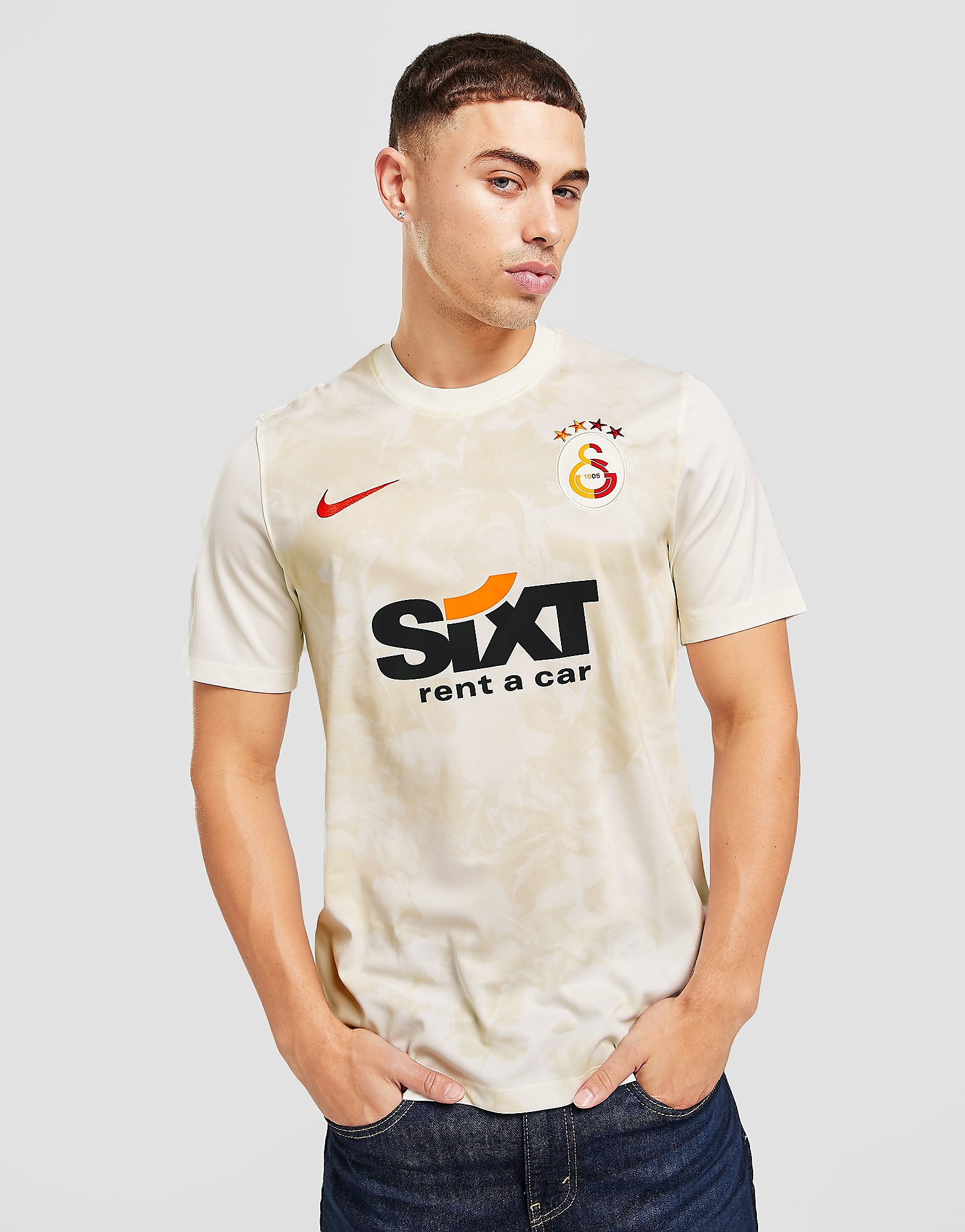 Nike Galatasaray S.K. 2020/21 Third Shirt - Sail/Habanero Red - Mens, Sail/Habanero Red