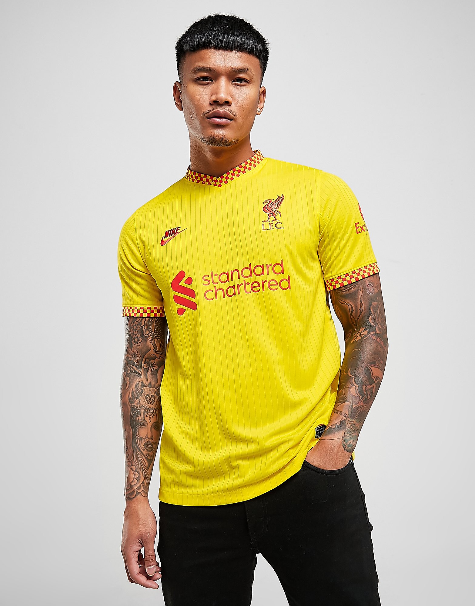 

Nike Liverpool FC 2021/22 Third Shirt - Chrome Yellow/Rush Red - Mens, Chrome Yellow/Rush Red