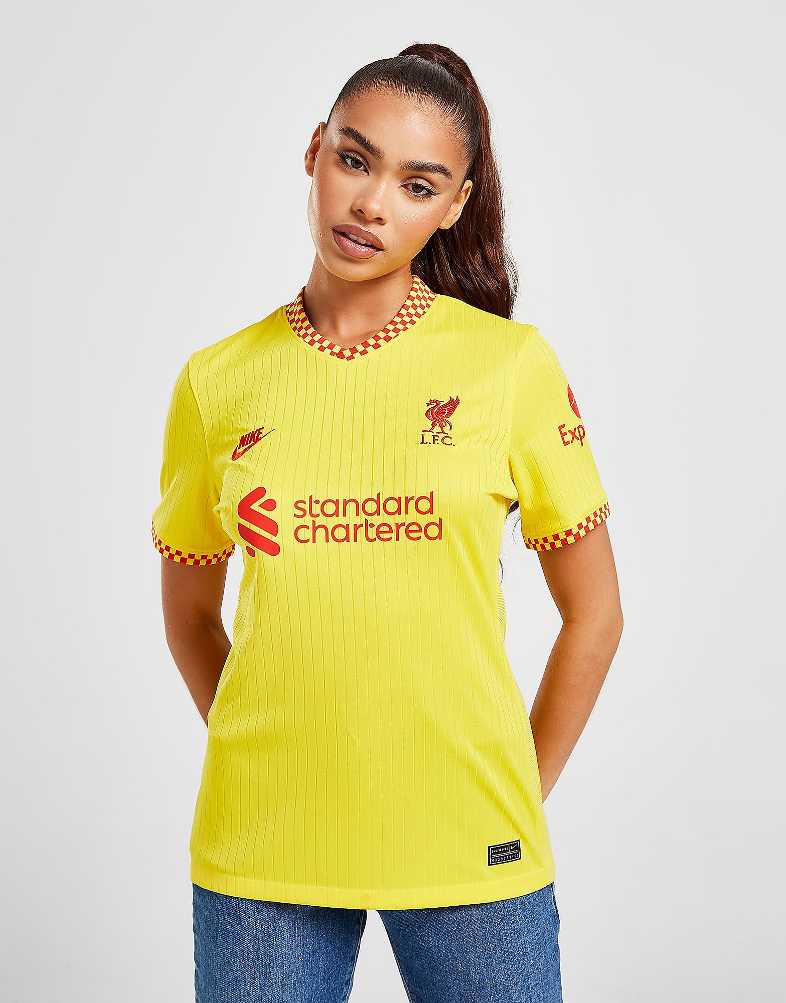 

Nike Liverpool FC 2021/22 Third Shirt Women's - Chrome Yellow/Rush Red, Chrome Yellow/Rush Red