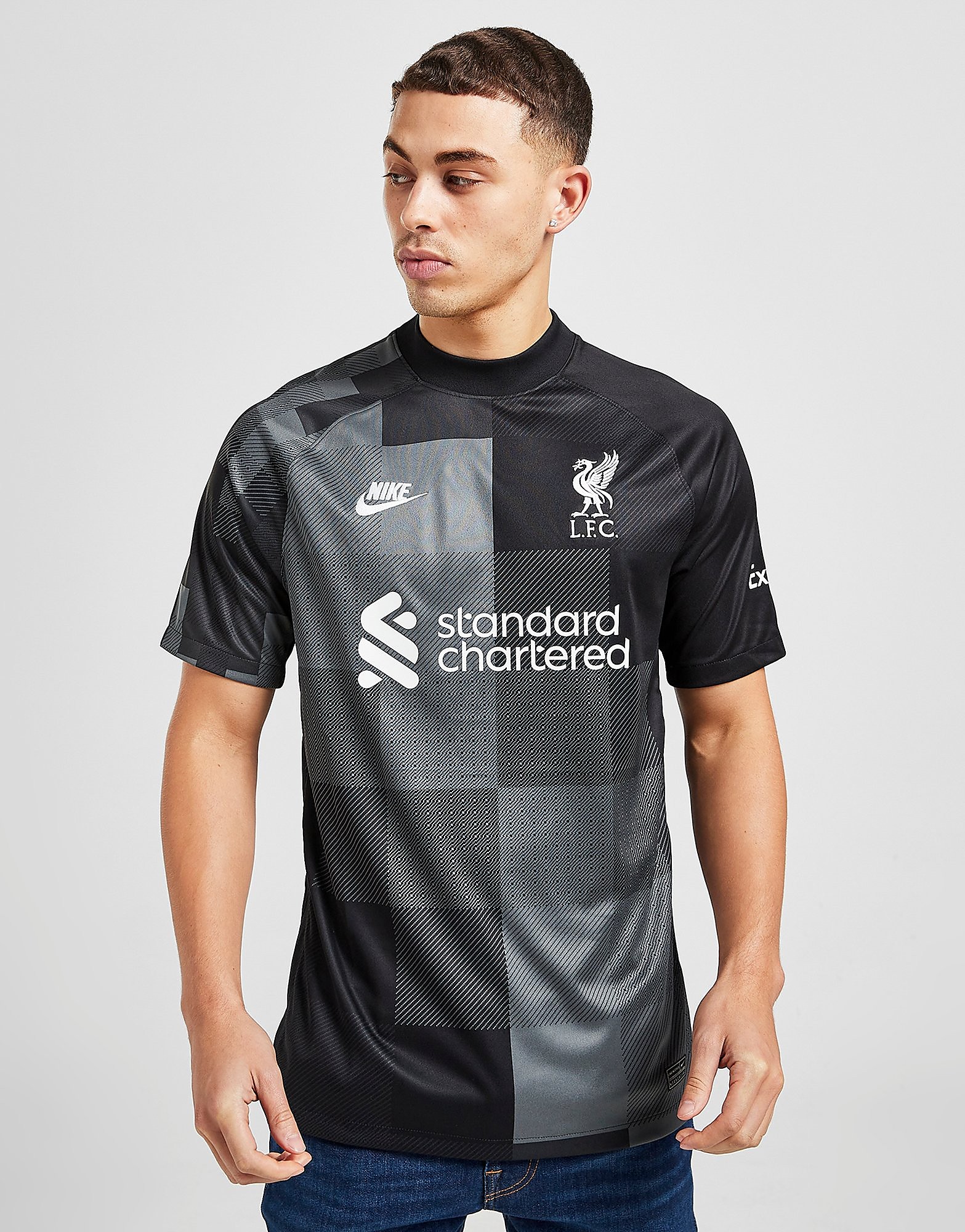 

Nike Liverpool FC 2021/22 Goalkeeper Third Shirt - Black/White - Mens, Black/White