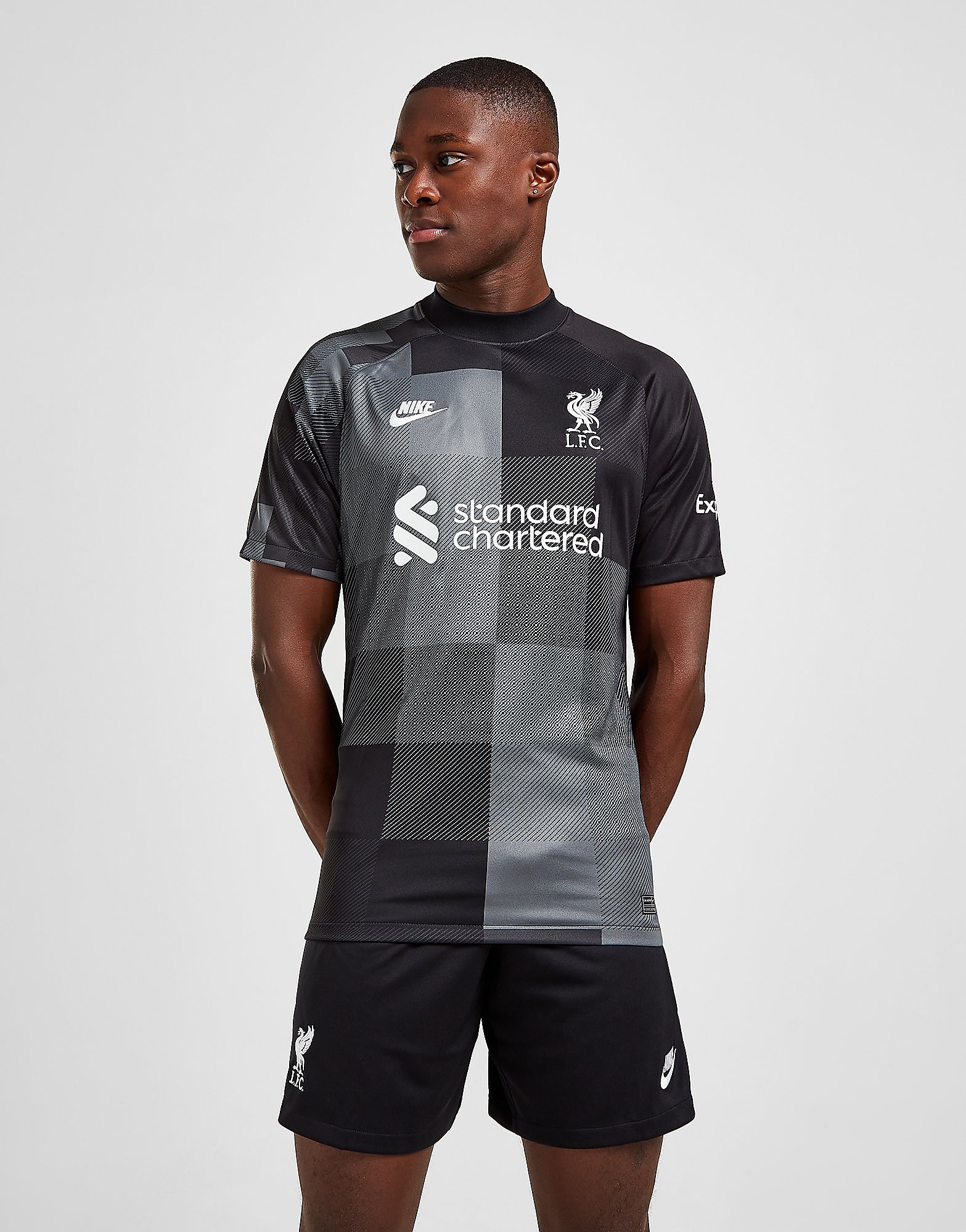 

Nike Liverpool FC 2021/22 Goalkeeper Third Shorts - Black/White - Mens, Black/White