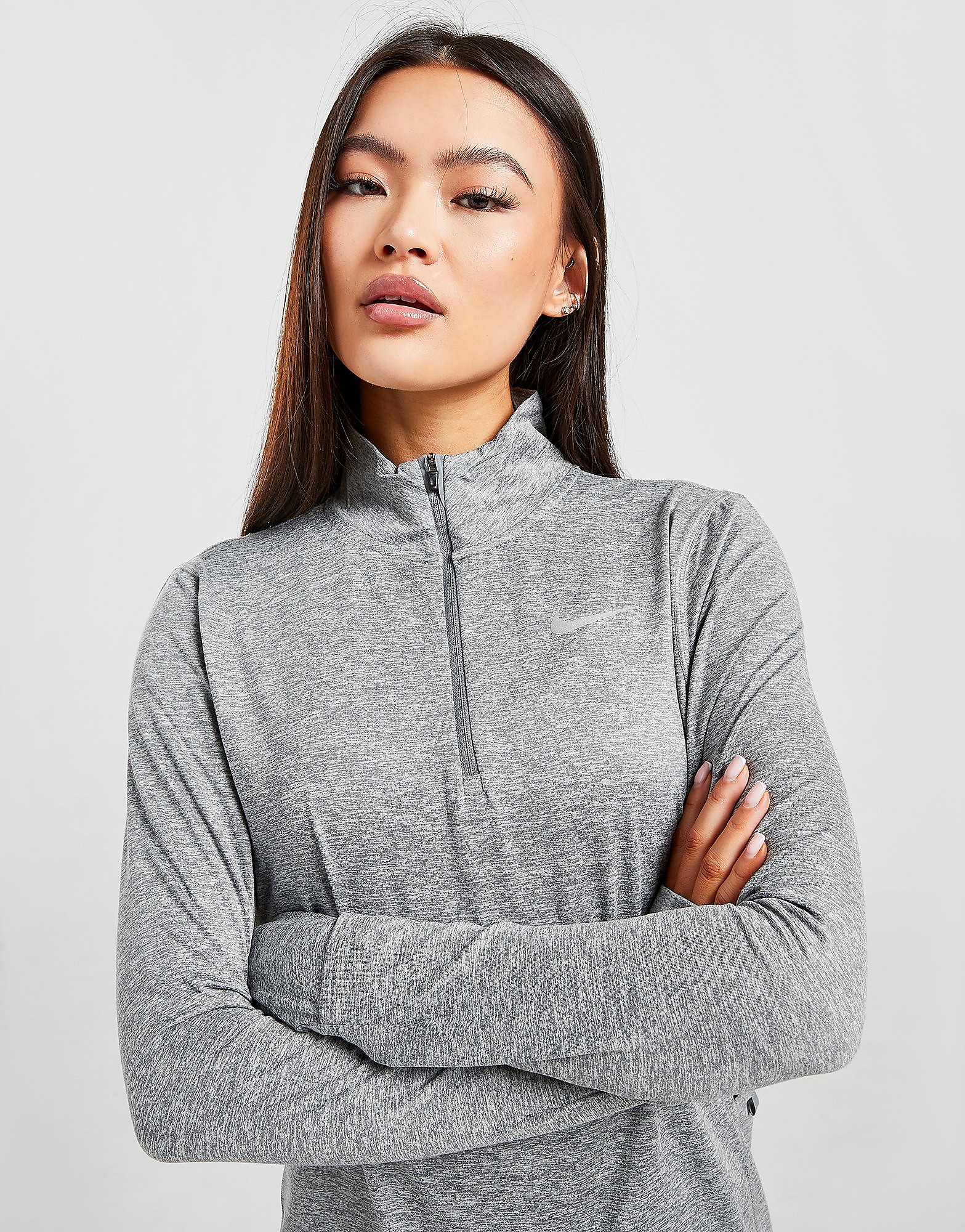 

Nike Running Element 1/4 Zip Top - Smoke Grey/Light Smoke Grey/Heather - Womens, Smoke Grey/Light Smoke Grey/Heather