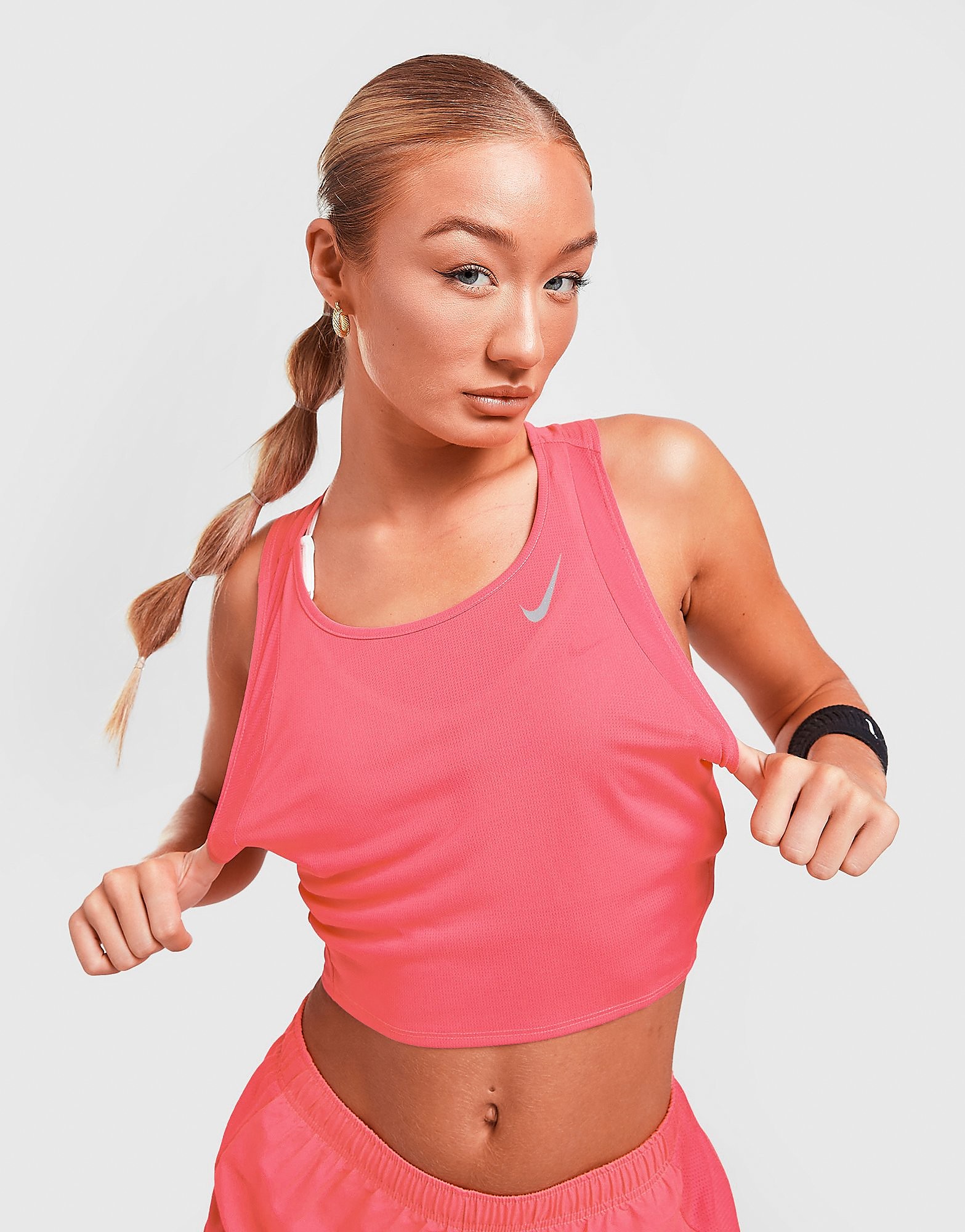 

Nike Running Raceday Crop Tank Top - Hyper Pink - Womens, Hyper Pink