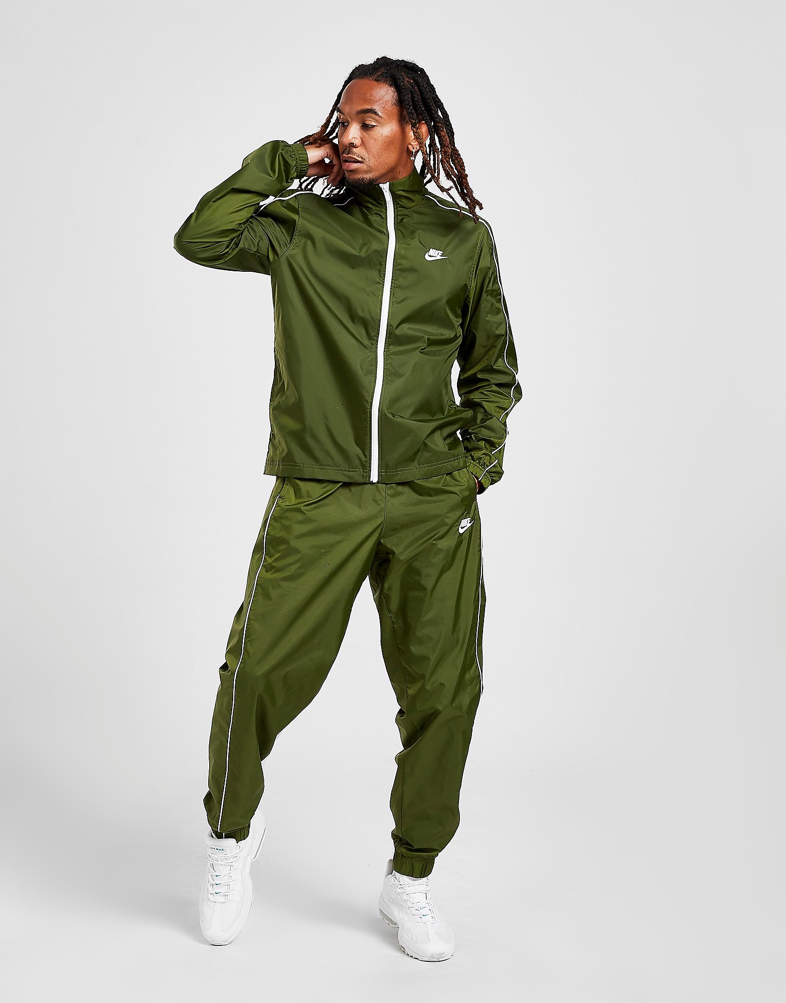 Nike Slayer Woven Tracksuit - Rough Green/White/White - Mens, Rough ...