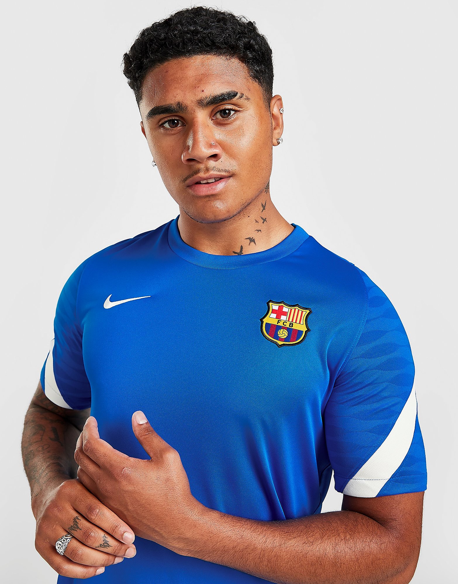 

Nike FC Barcelona Strike Shirt - Soar/Soar/Pale Ivory/Pale Ivory - Mens, Soar/Soar/Pale Ivory/Pale Ivory