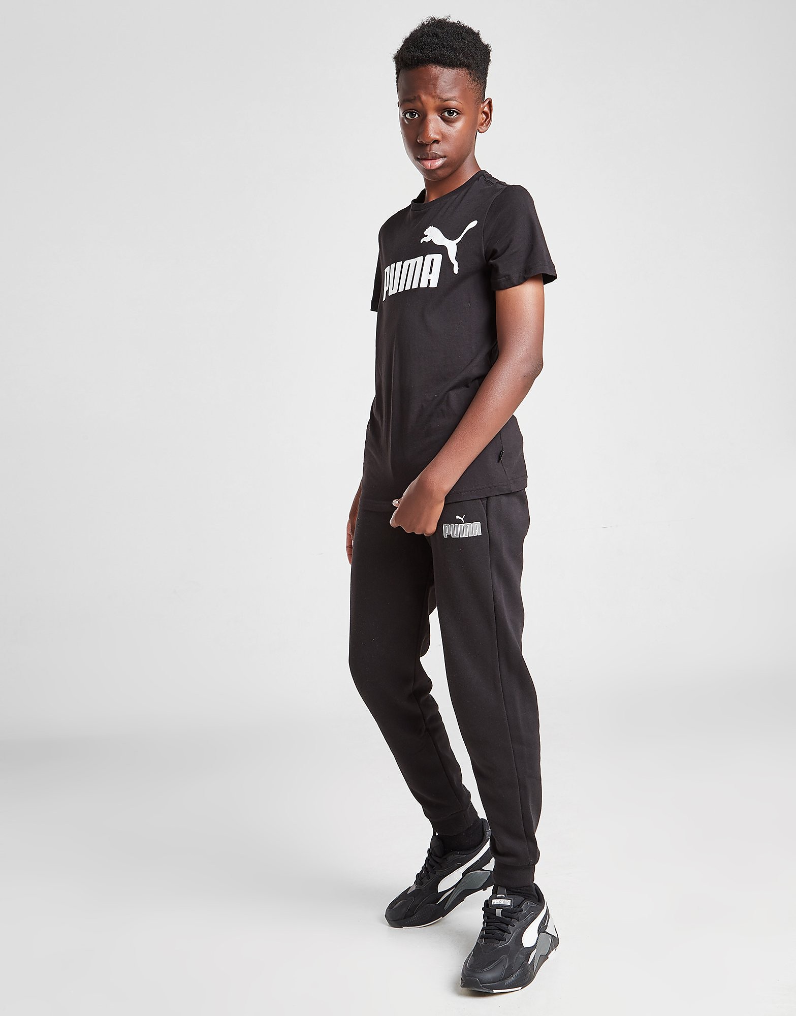 

Puma Core Logo Joggers Junior - Black - Kids, Black
