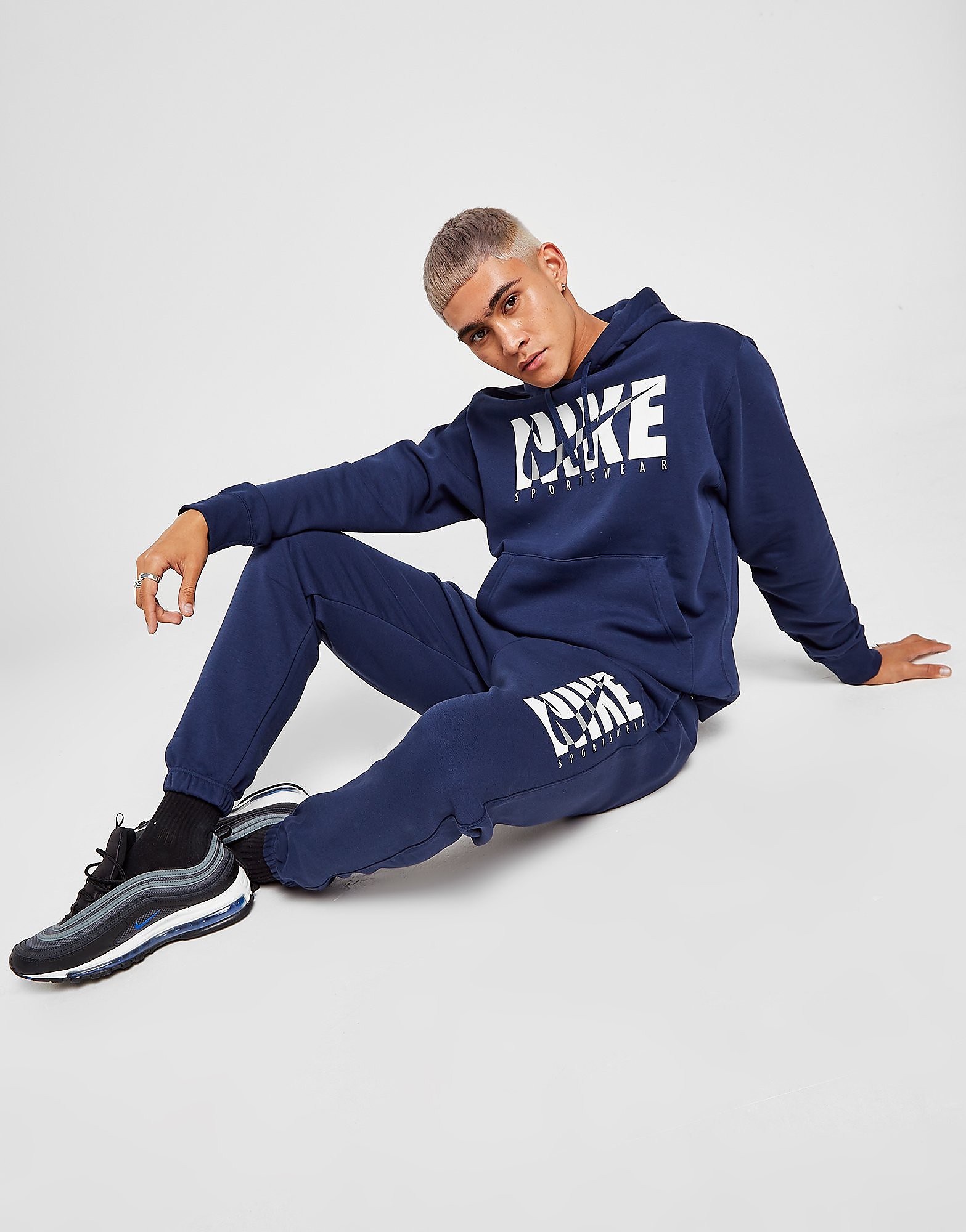 Nike Club Sportswear Tracksuit - Only at JD - Midnight Navy/Midnight Navy - Mens, Midnight Navy/Midnight Navy