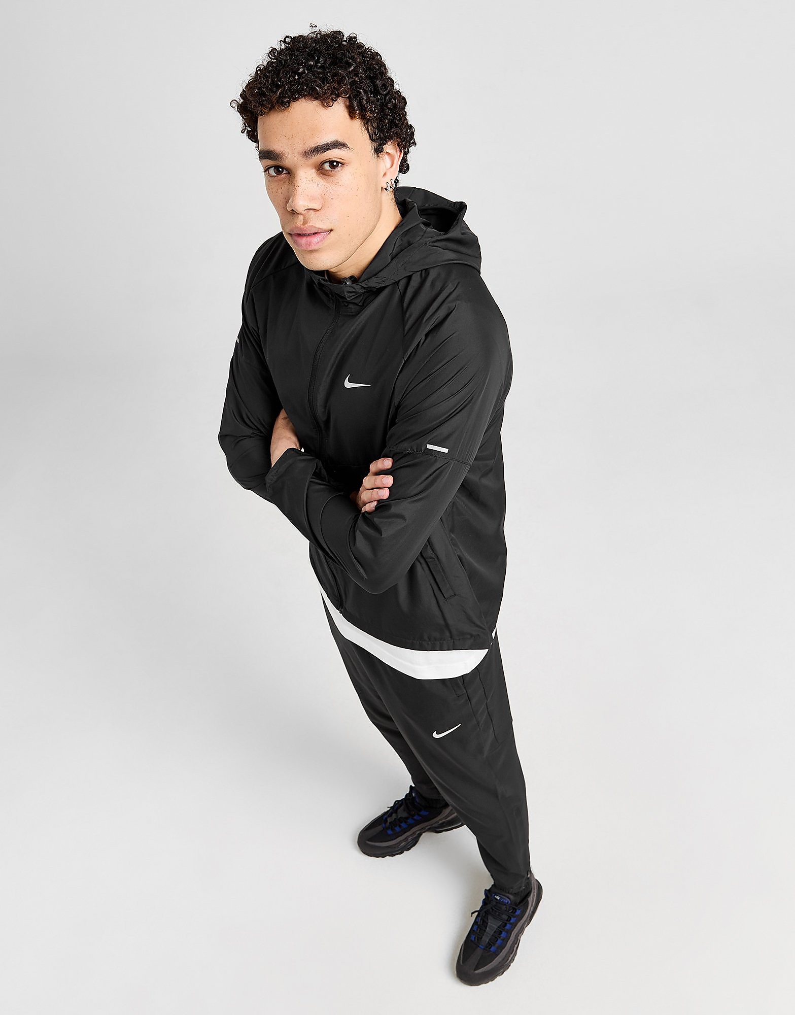 Nike Casaco Repel Miler - Preto - Mens, Preto