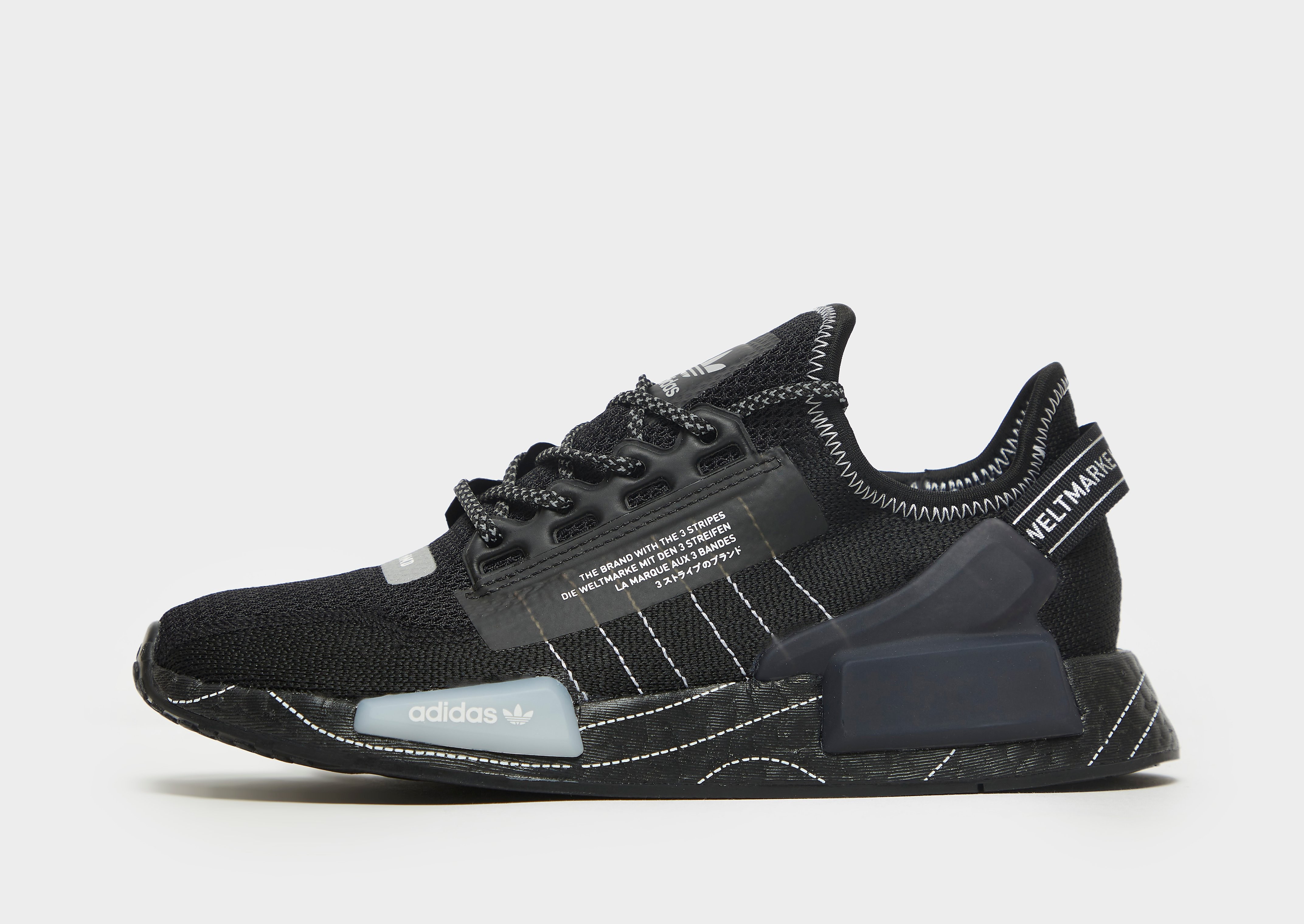 

adidas Originals NMD_R1 V2 Junior - Black - Kids, Black