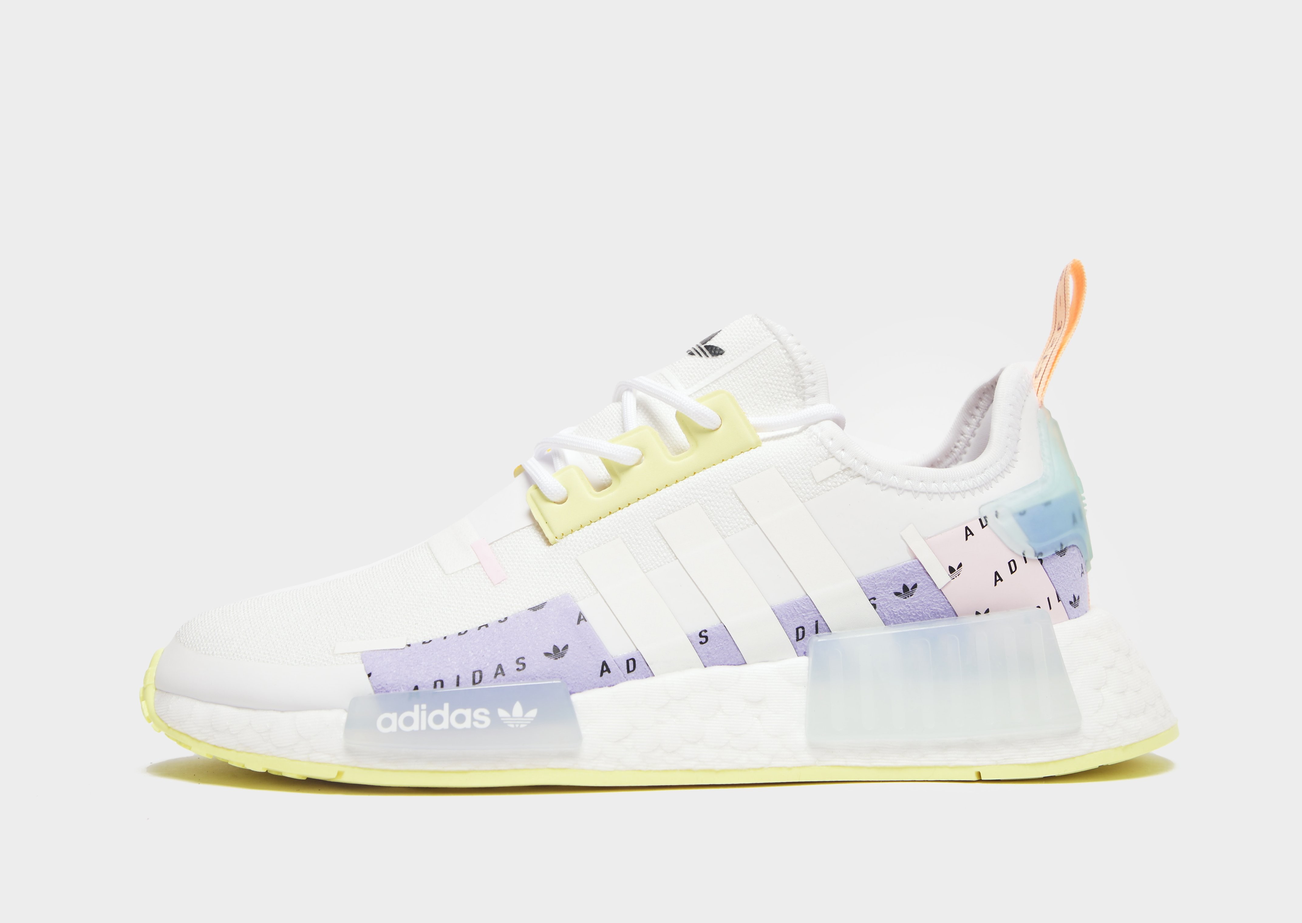 

adidas Originals NMD_R1 Junior - Cloud White / Cloud White / Pulse Yellow - Kids, Cloud White / Cloud White / Pulse Yellow