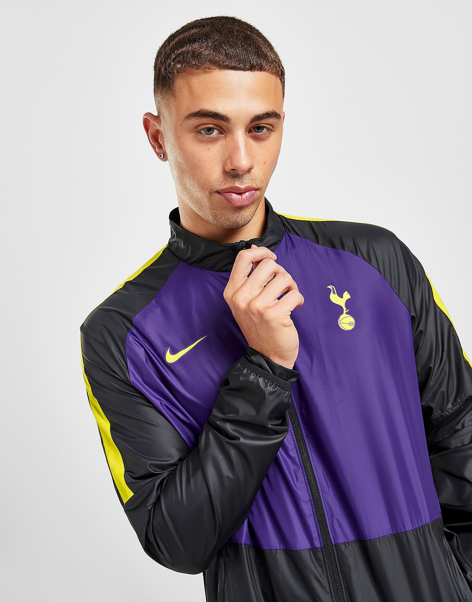 Nike Tottenham Hotspur FC Academy Track Jacket - Black/Court Purple/Venom Green/Venom Green - Mens, Black/Court Purple/Venom Green/Venom Green