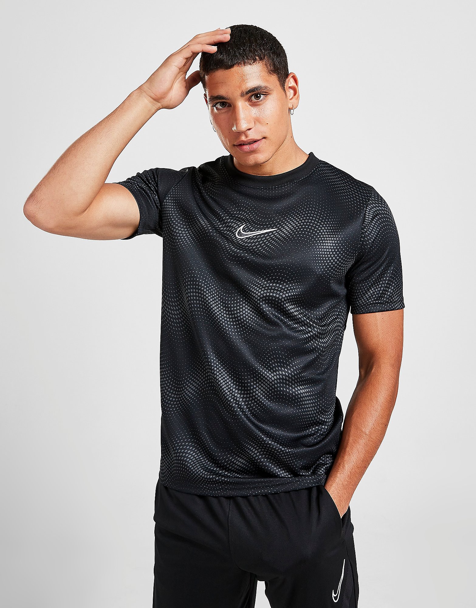 

Nike Academy All Over Print T-Shirt - Only at JD - Anthracite/Black/White - Mens, Anthracite/Black/White