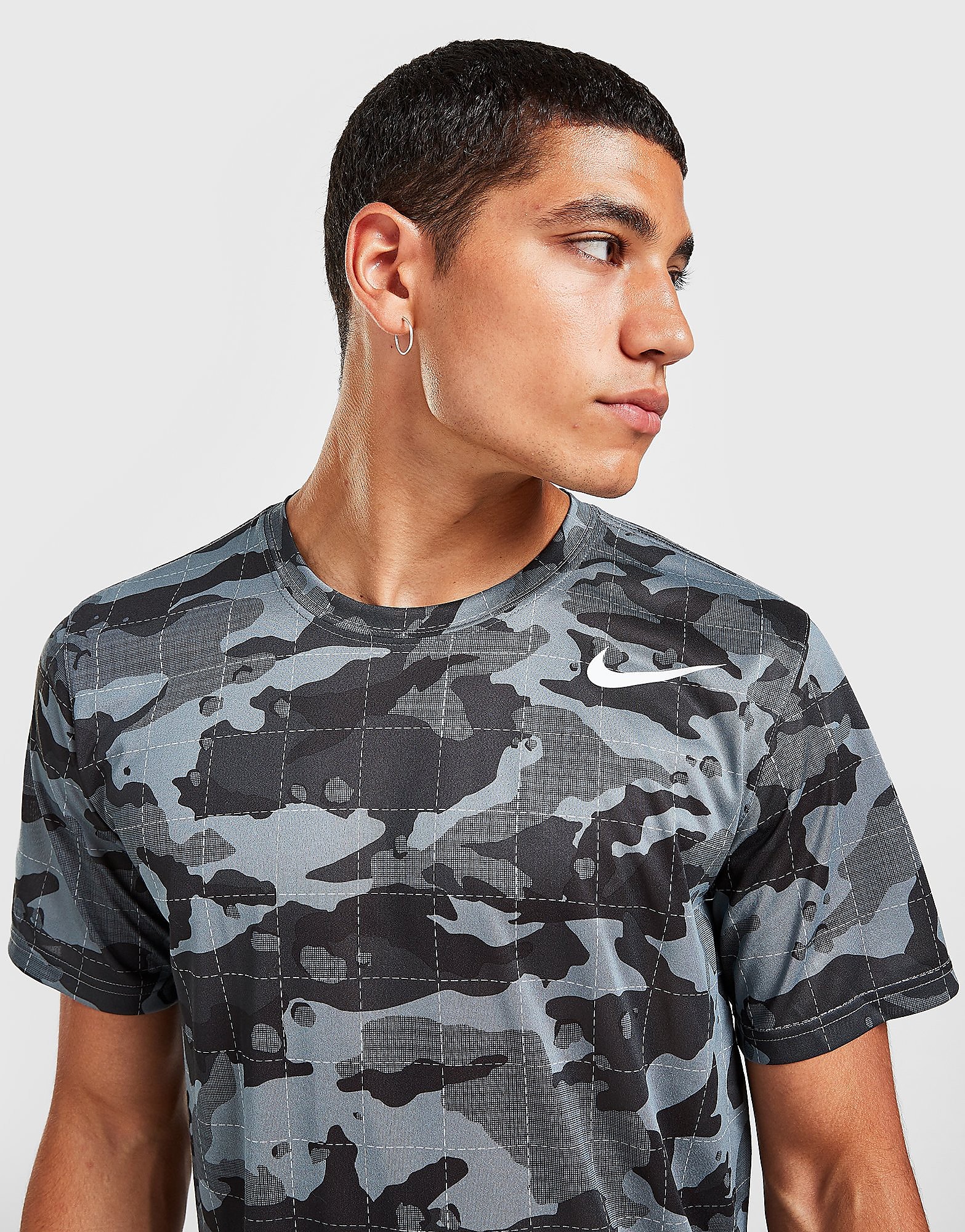 

Nike Dri-FIT Camo Training T-Shirt - Smoke Grey - Mens, Smoke Grey